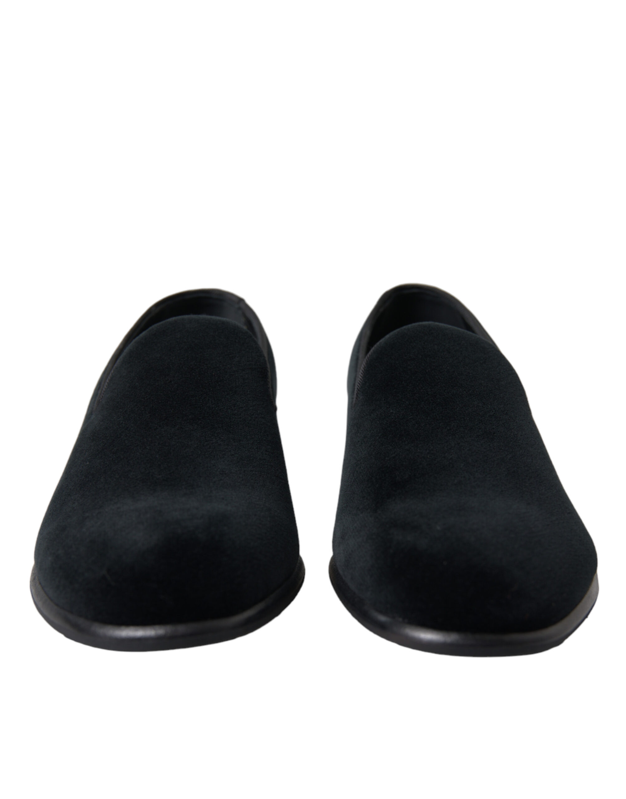 4328804.jpg Elegant Velvet Black Loafers for Men - Image 2