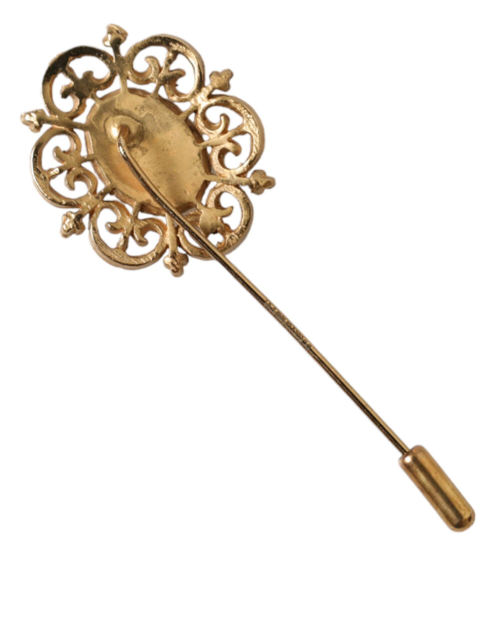 4397335.jpg Elegant Gold Tone Silver Pin Brooch - Image 3
