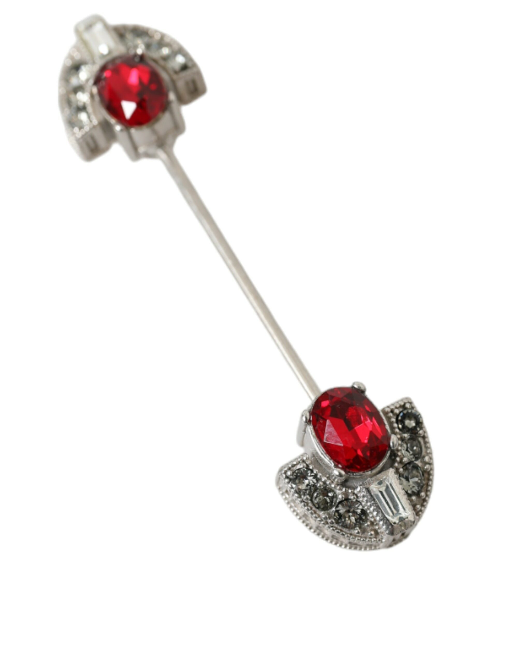 4404552.jpg 925 Sterling Silver Crystals Pin Collar Brooch - Image 3