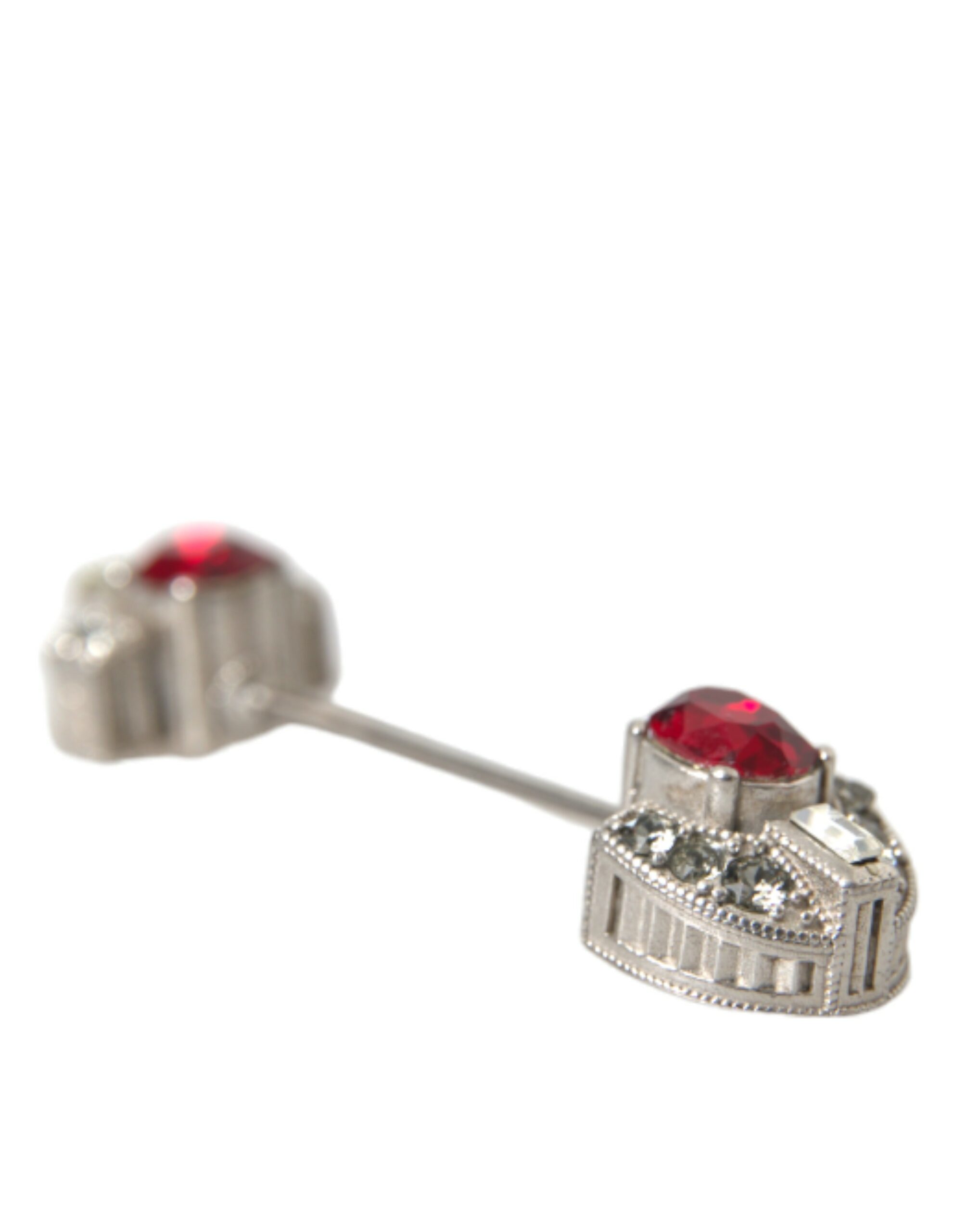 4404553.jpg 925 Sterling Silver Crystals Pin Collar Brooch - Image 4