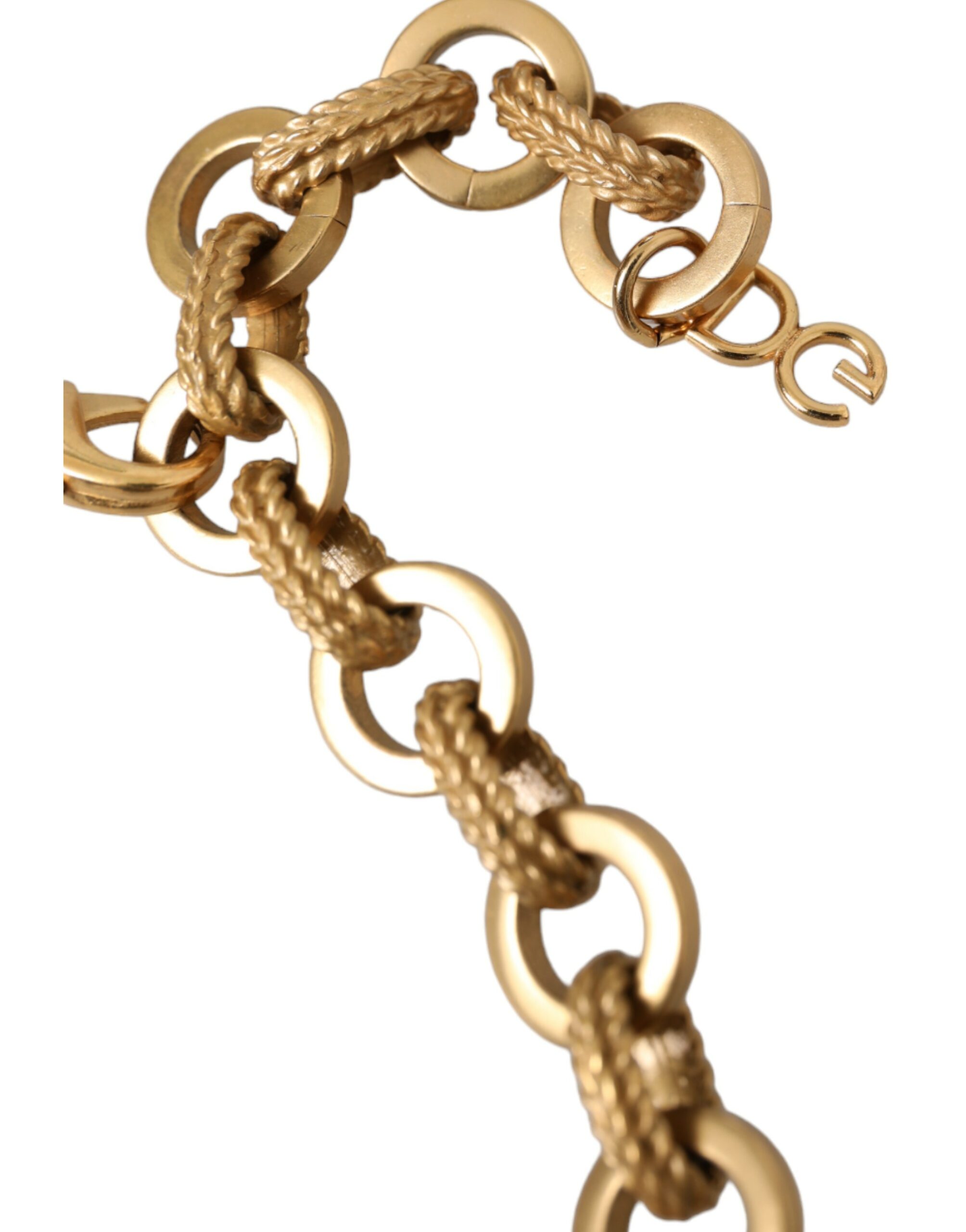 4416801.jpg Gold Tone Brass Sunflower Crystal Embellished Necklace - Image 3