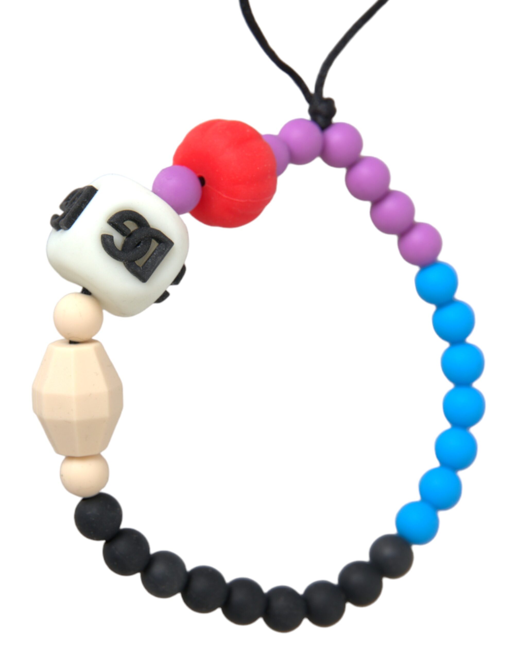 4574287.jpg Multicolor Beaded DG Charm Fashion Bracelet - Image 2