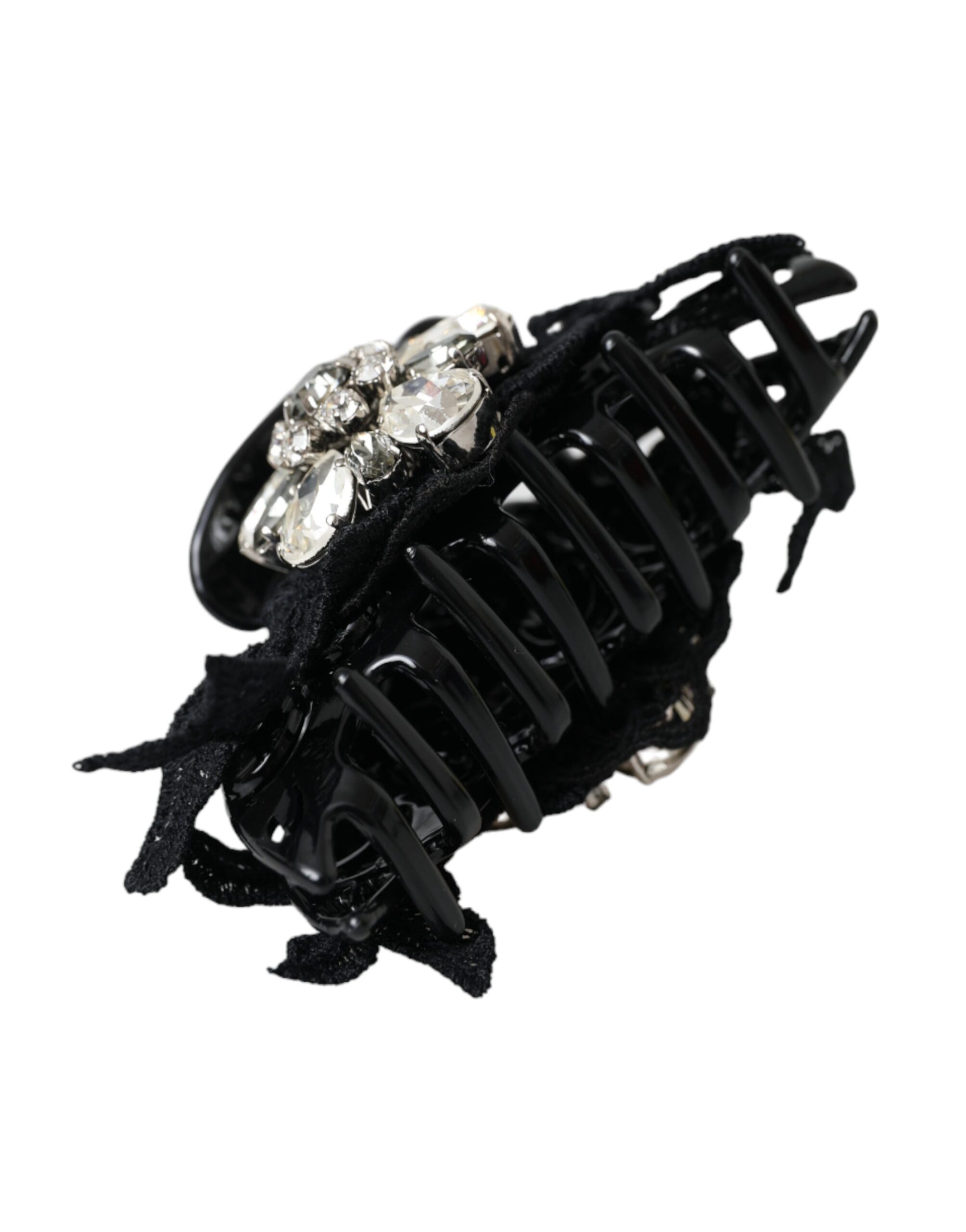 4575131.jpg Black Plastic Crystal Jewelry Brooch Hair Pin - Image 2