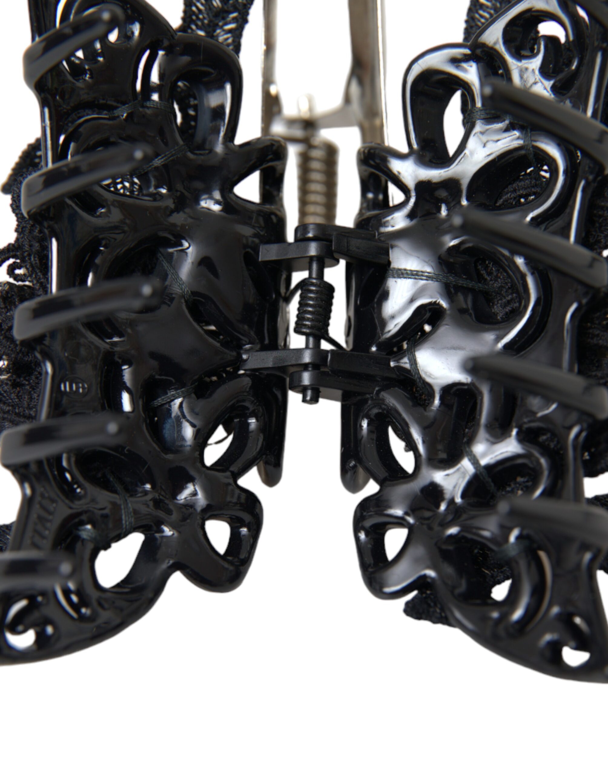 4575134.jpg Black Plastic Crystal Jewelry Brooch Hair Pin - Image 5
