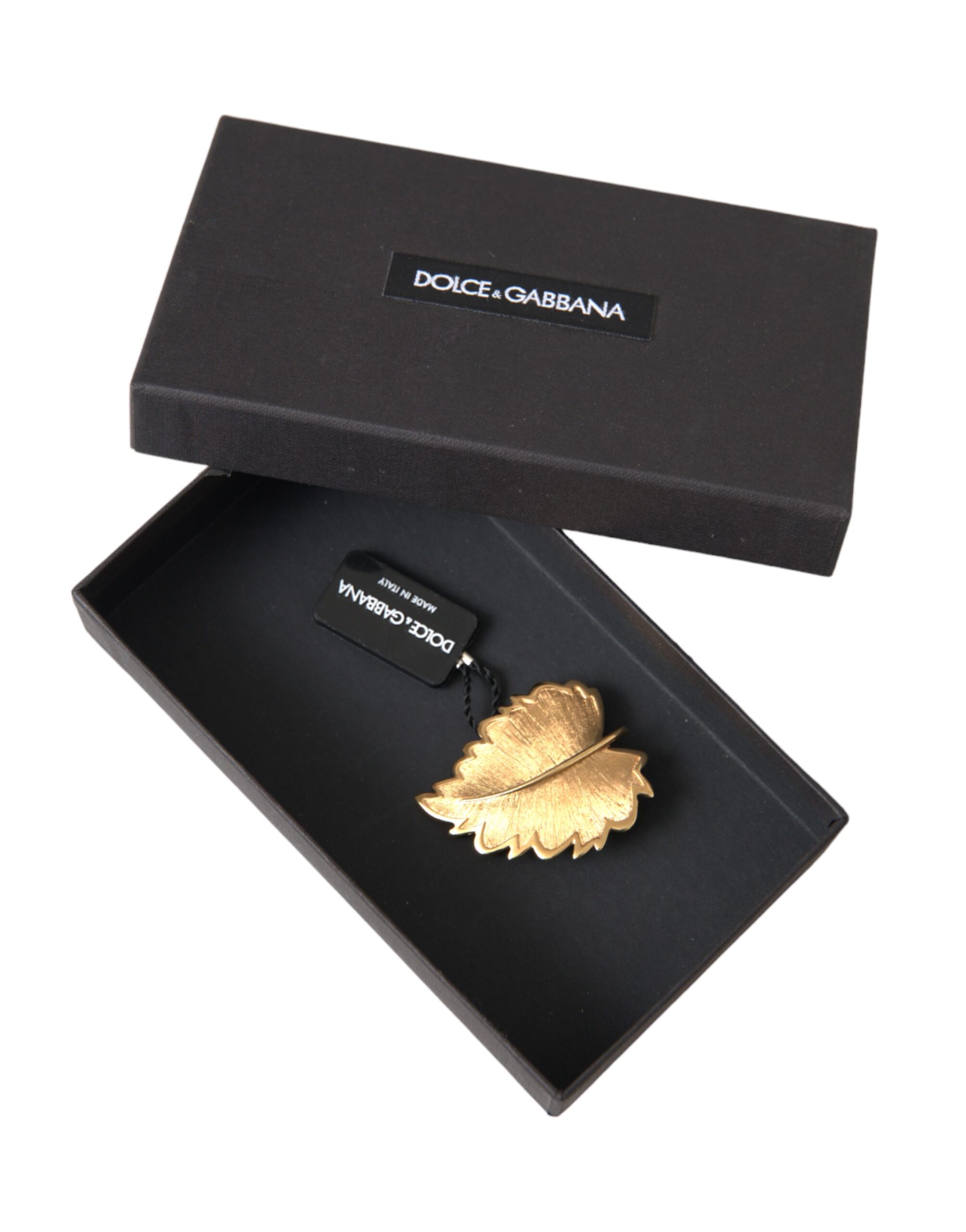 4575168.jpg Gold Brass Leaf Embellished Jewelry Brooch Hair Pin - Image 5