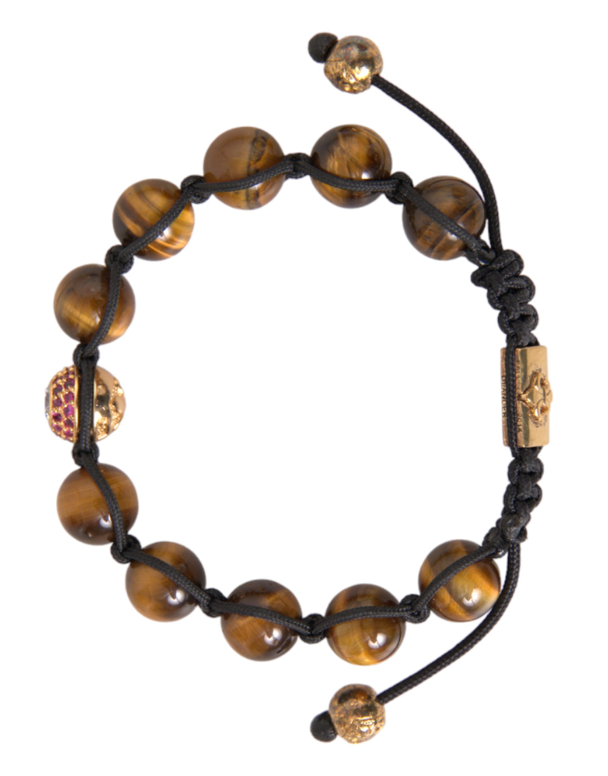 4576686.jpg CZ Brown Tigers Eye 925 Silver Bracelet Mens - Image 4