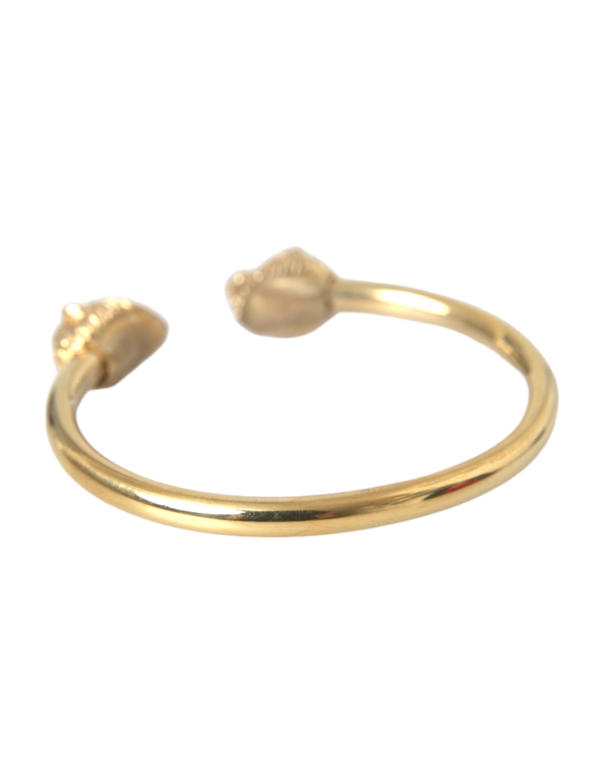 4576745.jpg Gold CZ Lion Bangle Bracelet Women - Image 3