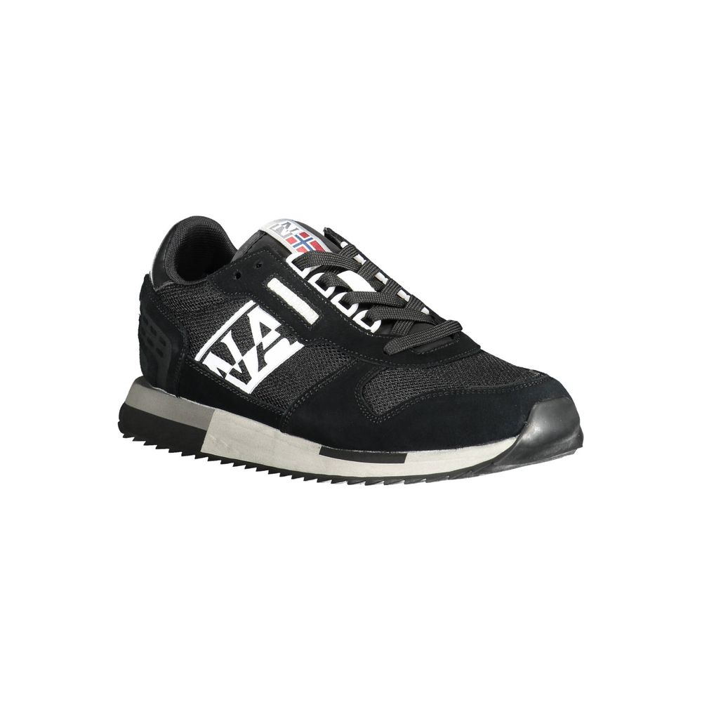 4600020.jpg Black Leather Men Sneaker - Image 2