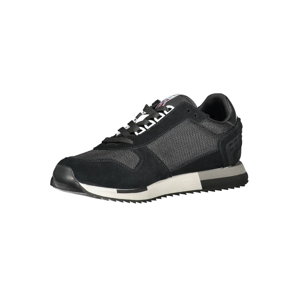 4600021.jpg Black Leather Men Sneaker - Image 3