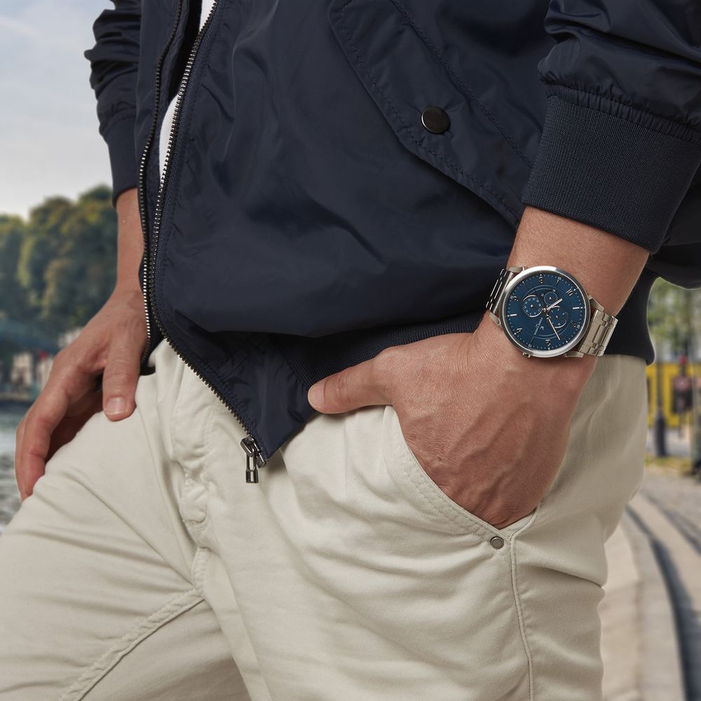 4603589.jpg Silver Men Watch - Image 5