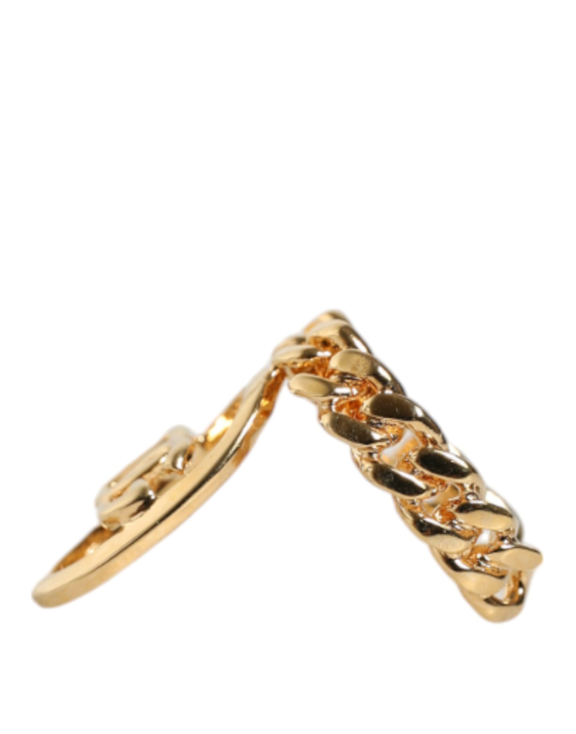 4645702.jpeg Gold Plated Open DG Logo Curb Chain Ring - Image 3