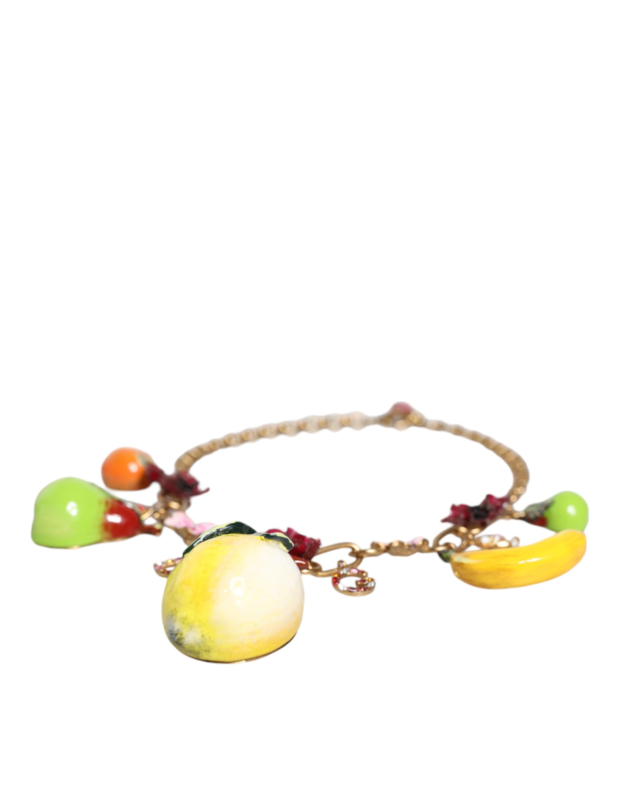 4645889.jpeg Gold Brass FRUIT Pendants Flowers Crystal Logo Necklace - Image 4