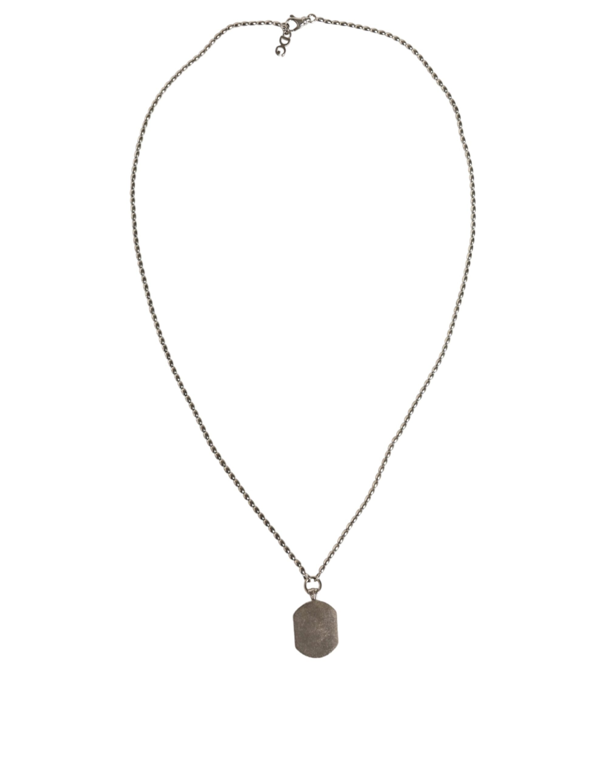 4646009.jpeg Sterling Silver 925 Chain Bar Gem Pendant Logo Necklace - Image 4