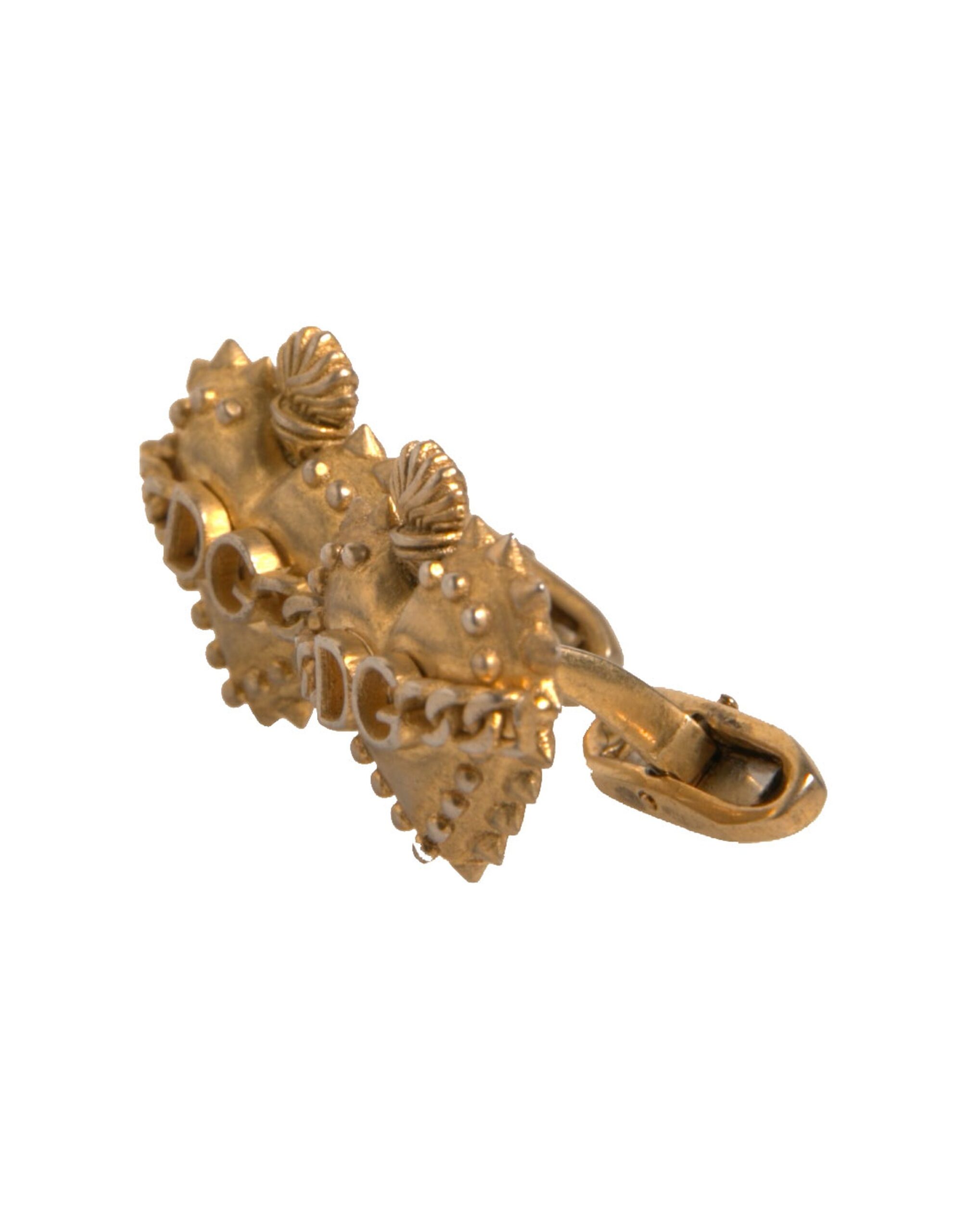 6192809.jpeg Gold 925 Sterling Silver DG Heart Cufflink - Image 3