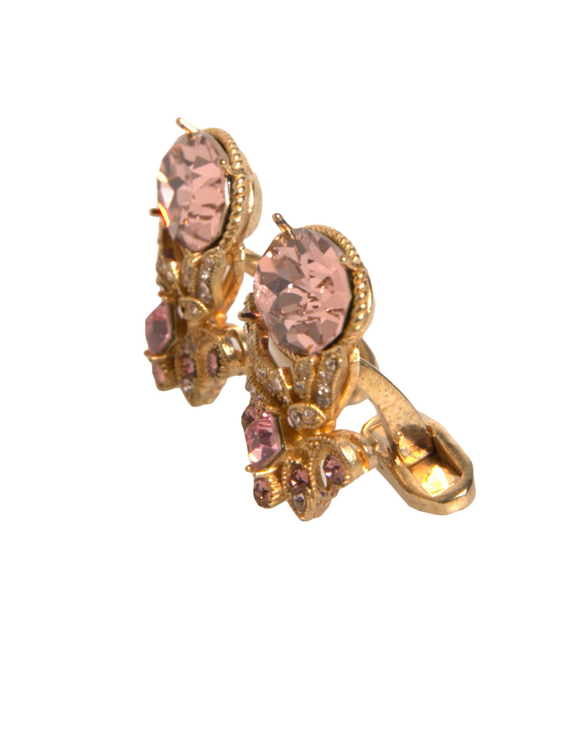 6192824.jpeg Gold Tone 925 Sterling Silver Crystal Cufflink - Image 3
