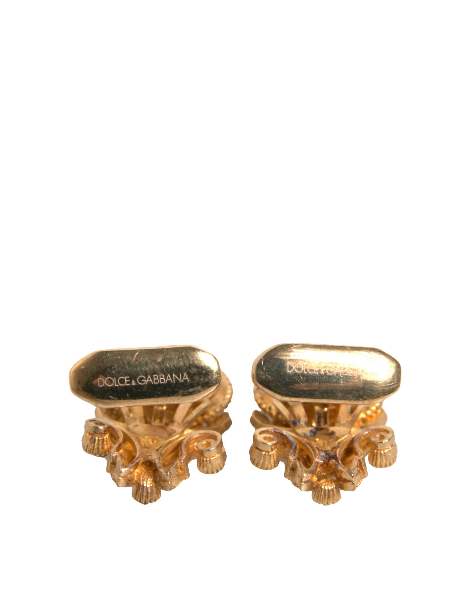6192826.jpeg Gold Tone 925 Sterling Silver Crystal Cufflink - Image 5
