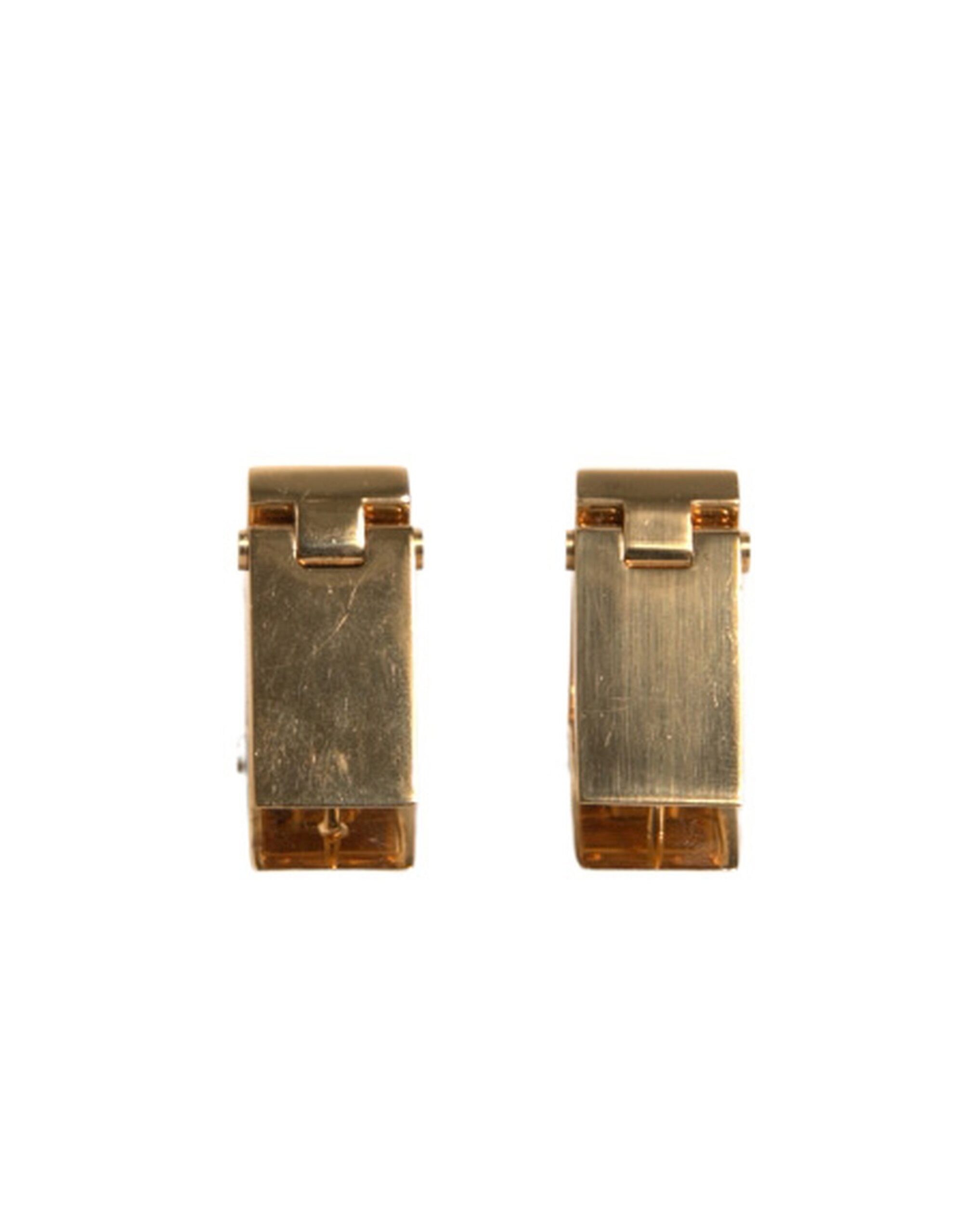 6193140.jpeg Gold Brass Triangle Clip On Earrings - Image 3