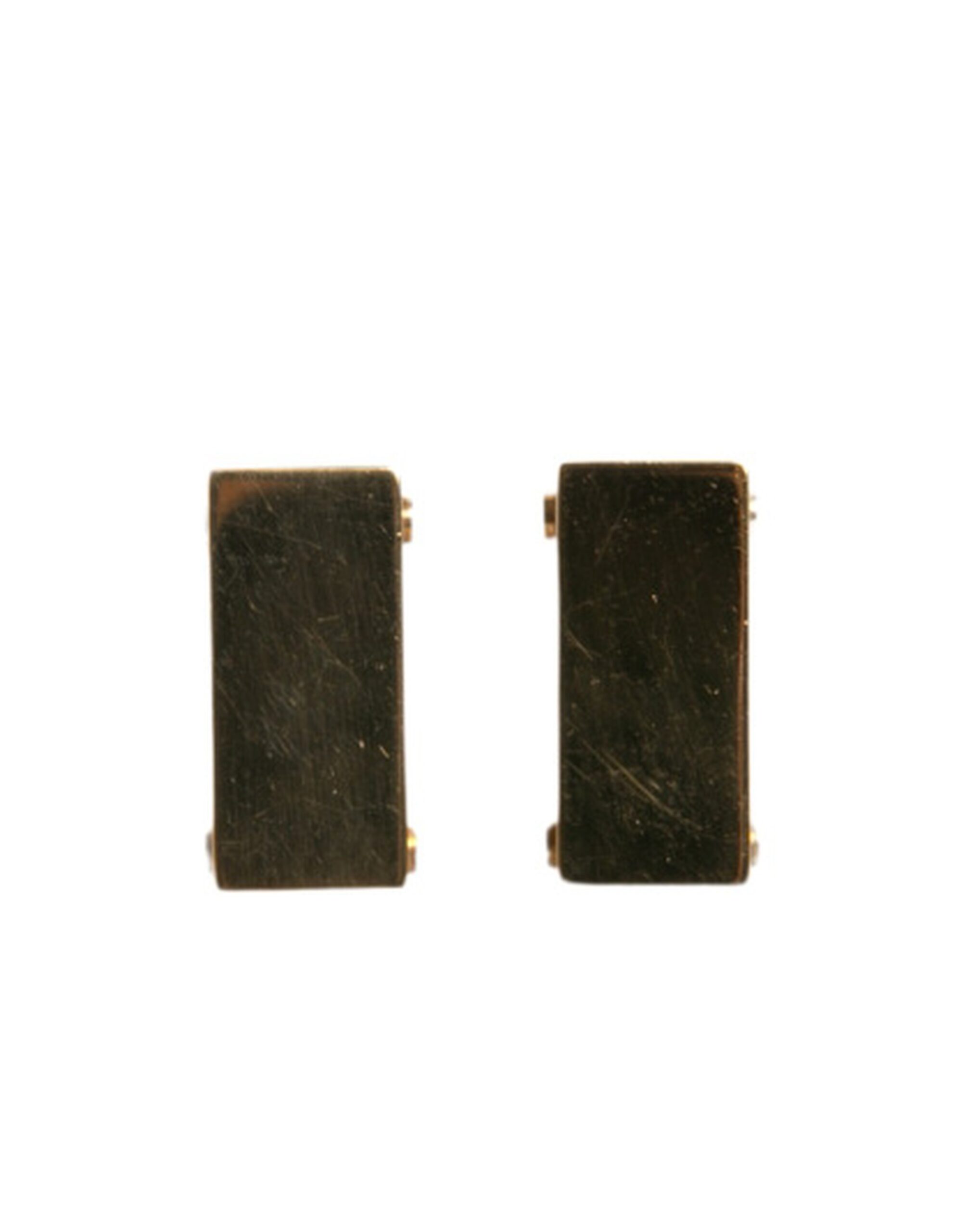 6193141.jpeg Gold Brass Triangle Clip On Earrings - Image 4