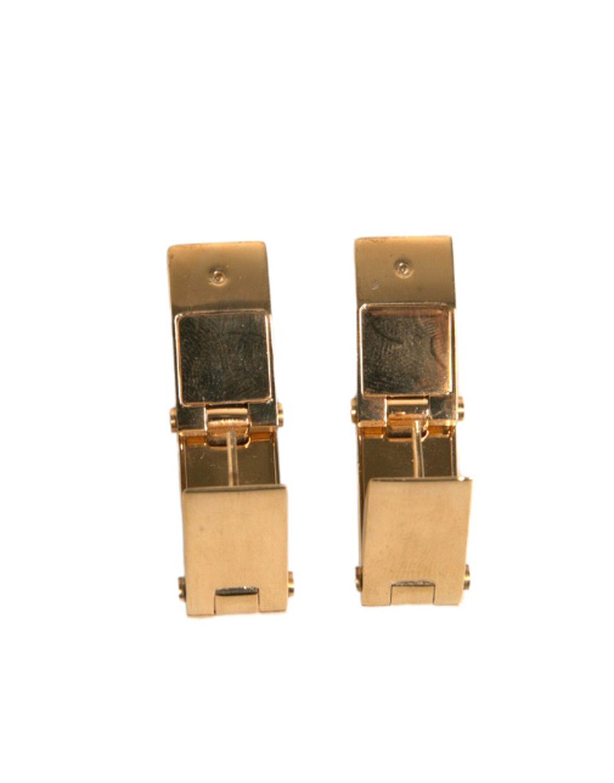 6193142.jpeg Gold Brass Triangle Clip On Earrings - Image 5