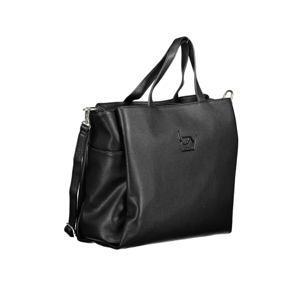 6369961.jpeg Black Polyethylene Women Handbag - Image 3