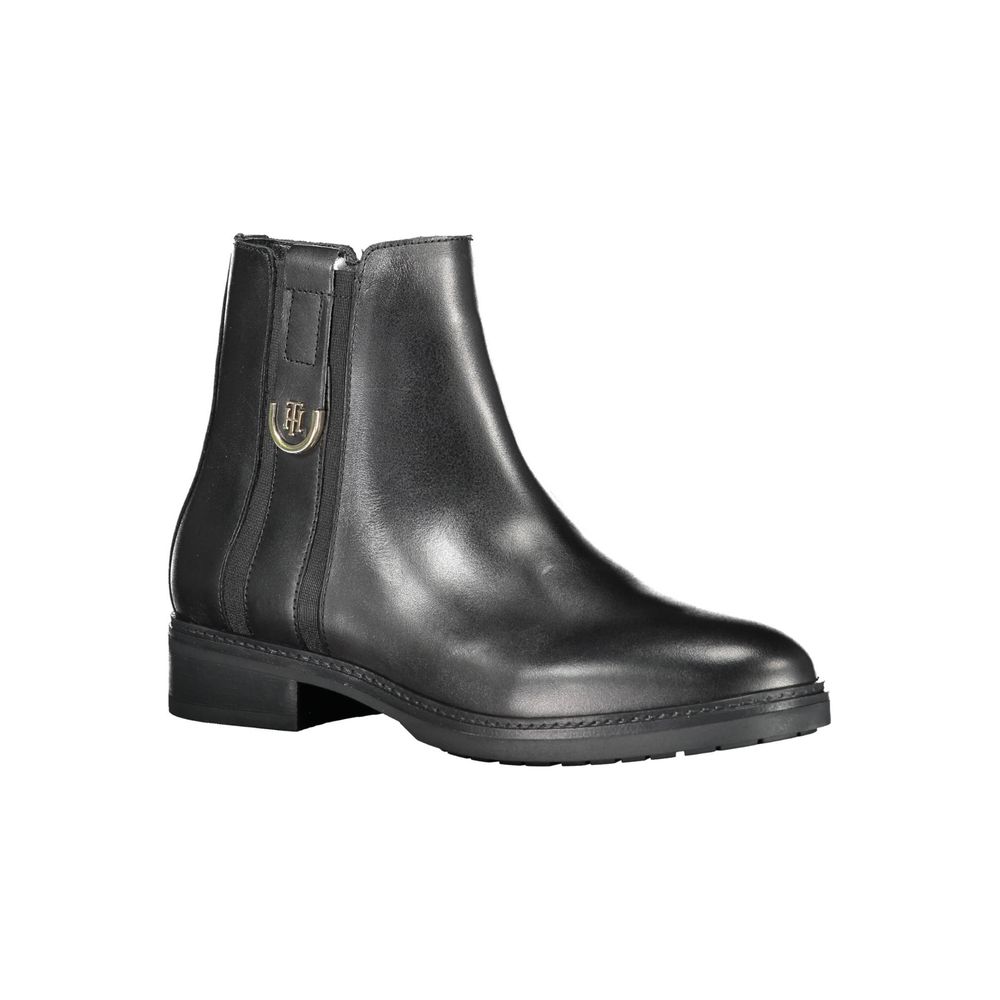 6415691.jpeg Black Leather Women Boot - Image 2