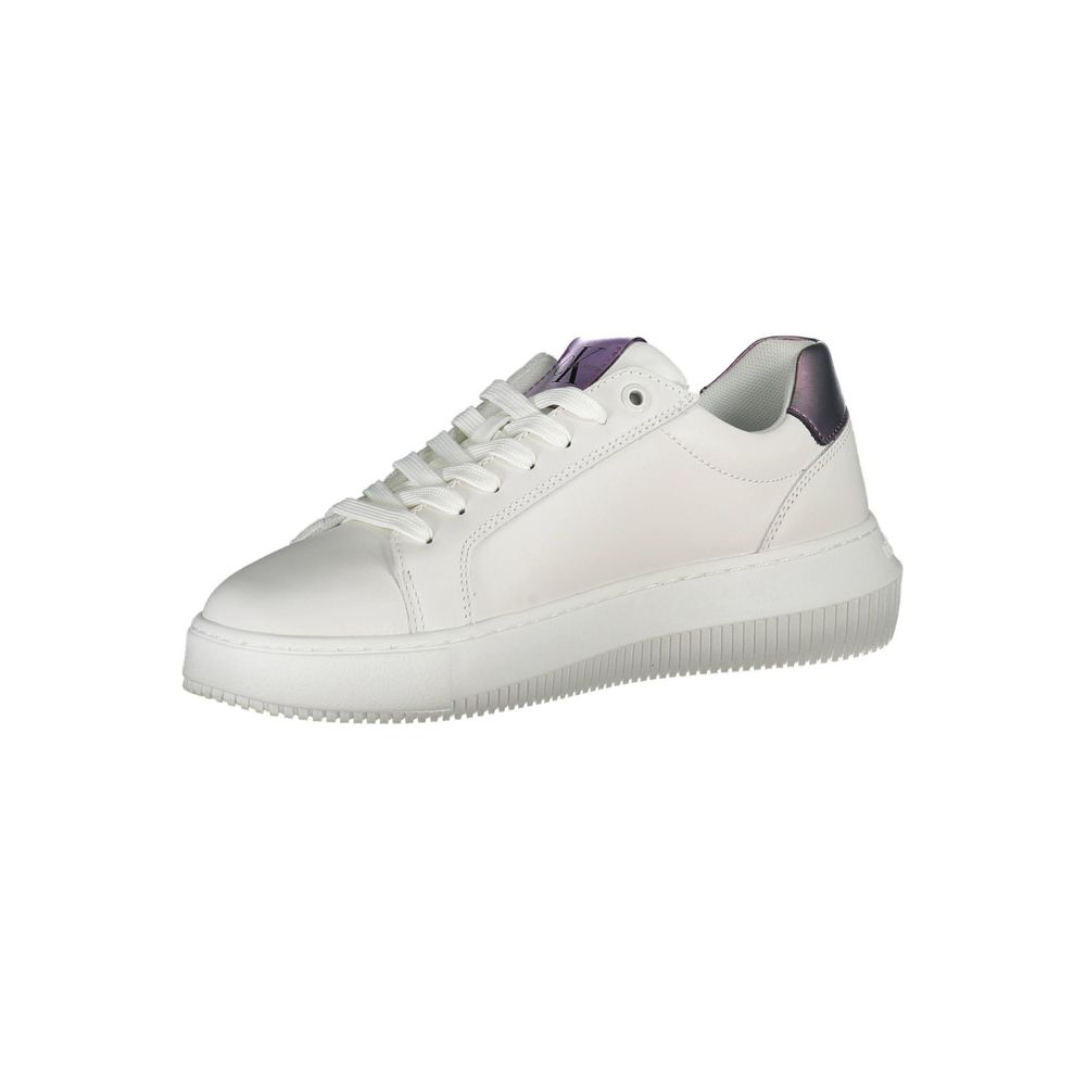 6418476.jpeg White Leather Women Sneaker - Image 3