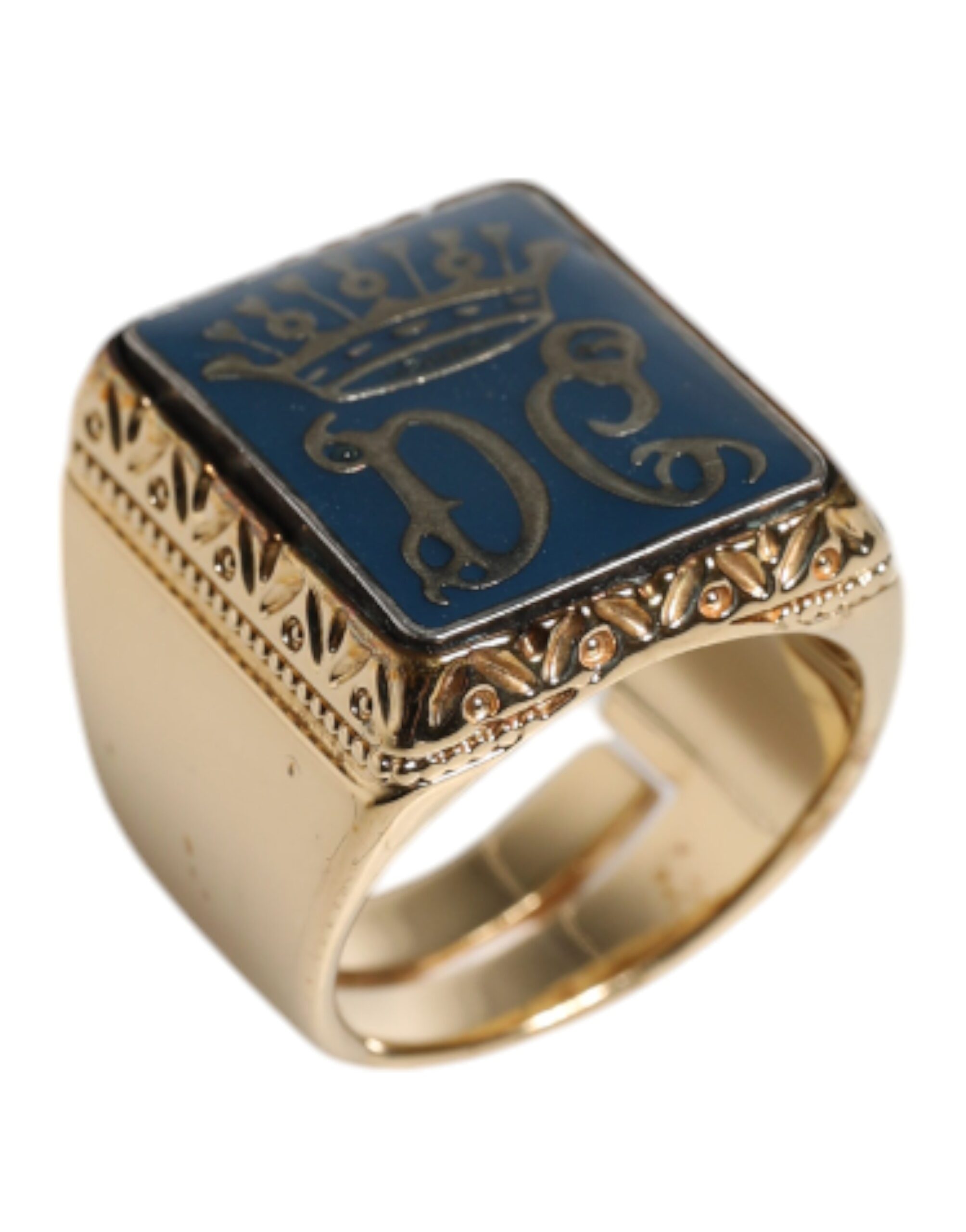 6459643.jpeg Gold Tone Sterling Silver 925 DG Crown Adjustable Ring - Image 3