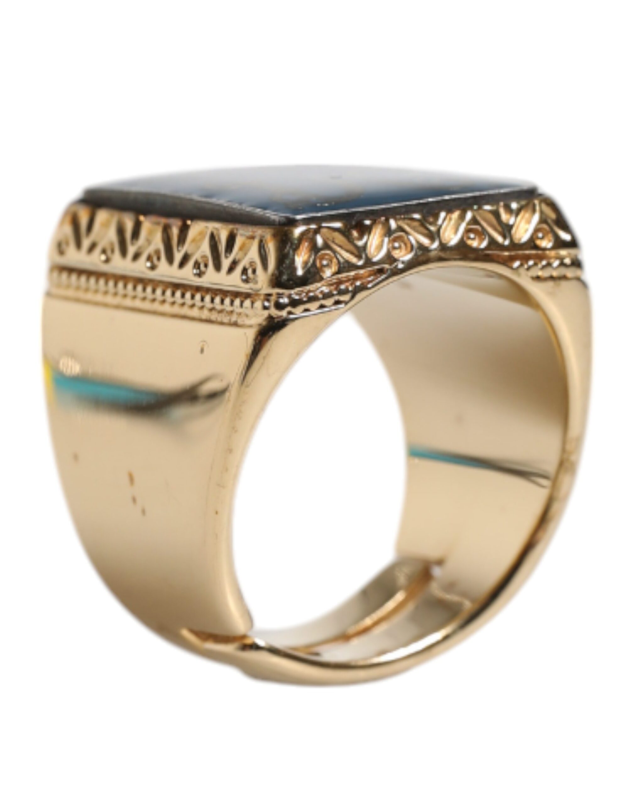 6459644.jpeg Gold Tone Sterling Silver 925 DG Crown Adjustable Ring - Image 4