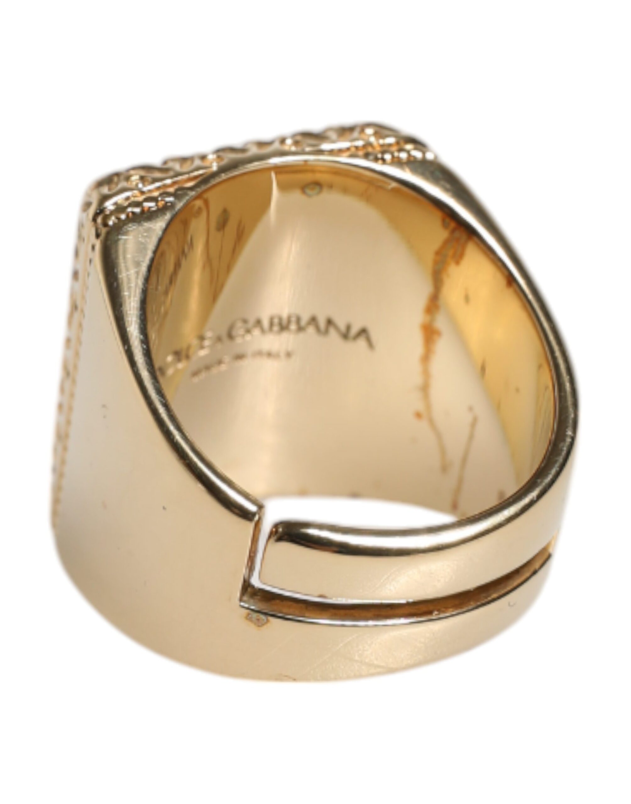 6459646.jpeg Gold Tone Sterling Silver 925 DG Crown Adjustable Ring - Image 6