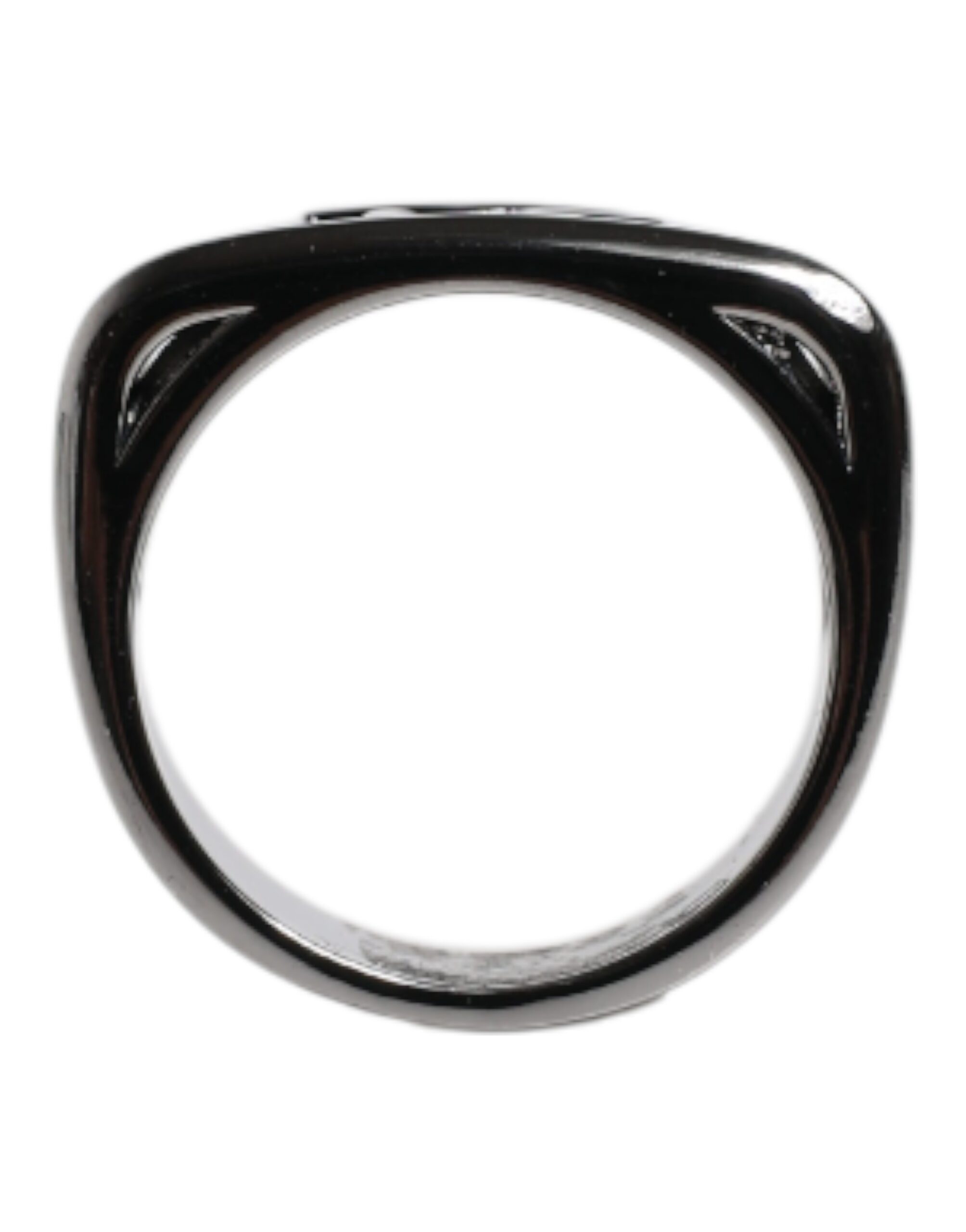 6459649.jpeg Silver Tone Brass Anello DG Logo Ring - Image 2