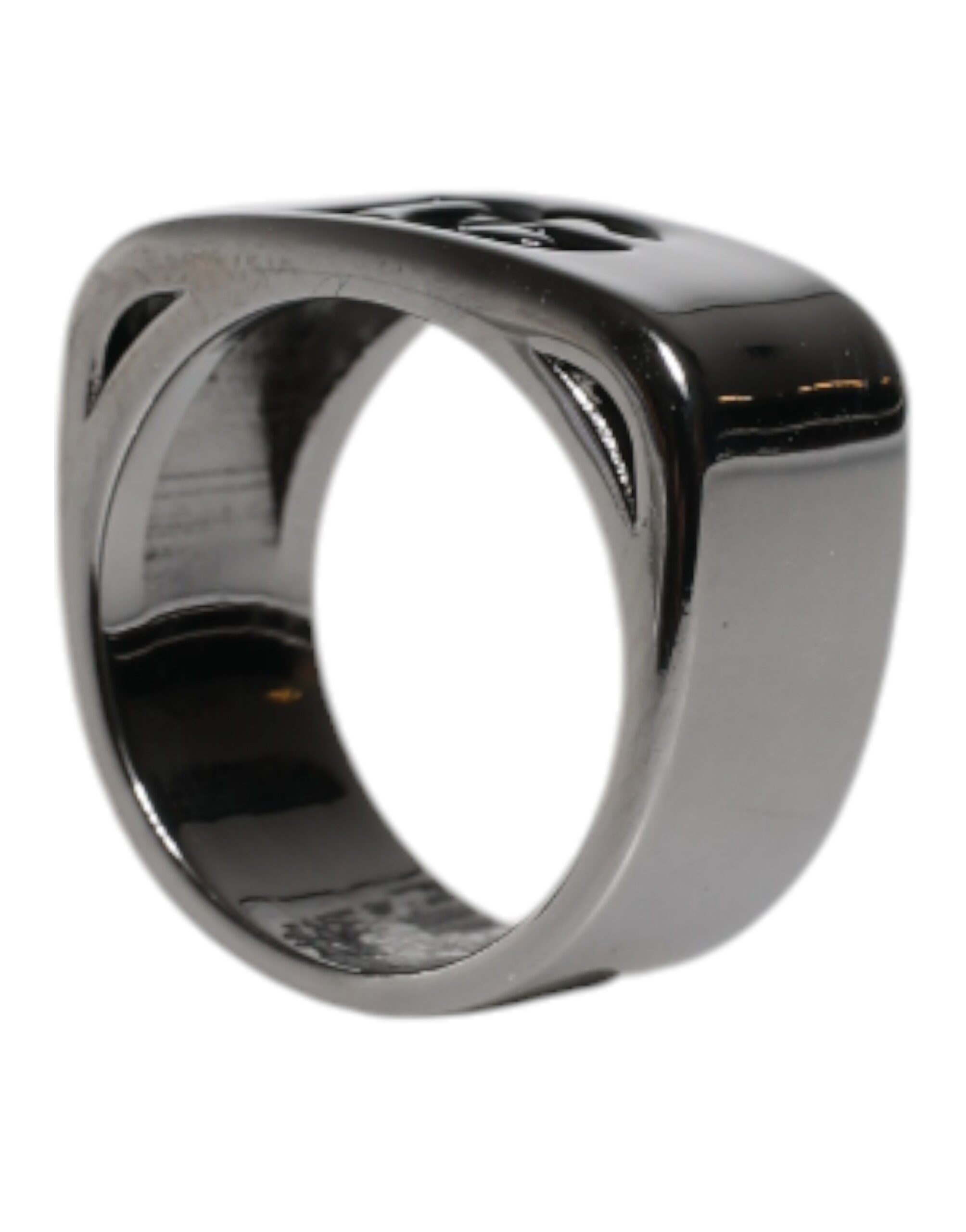 6459650.jpeg Silver Tone Brass Anello DG Logo Ring - Image 3