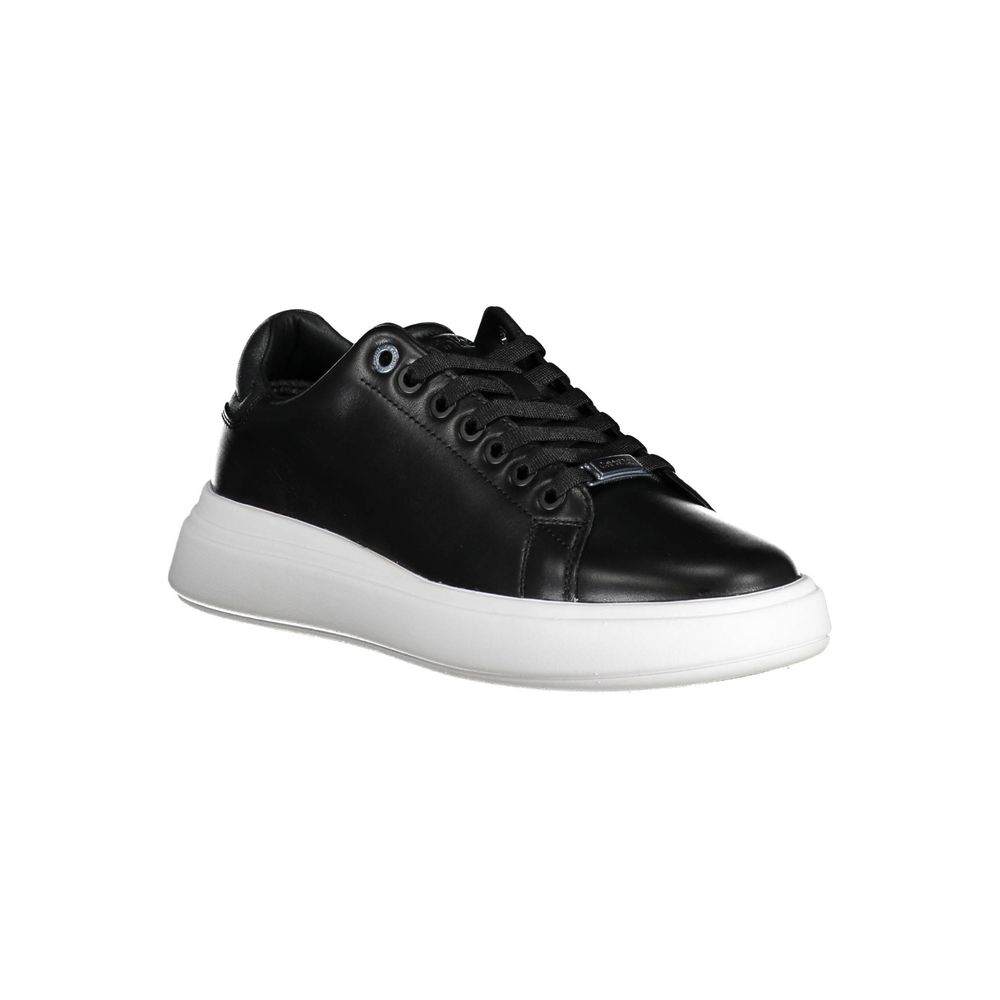 6504637.jpeg Black Leather Women Sneaker - Image 2