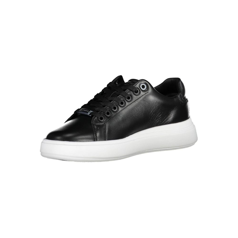 6504639.jpeg Black Leather Women Sneaker - Image 3