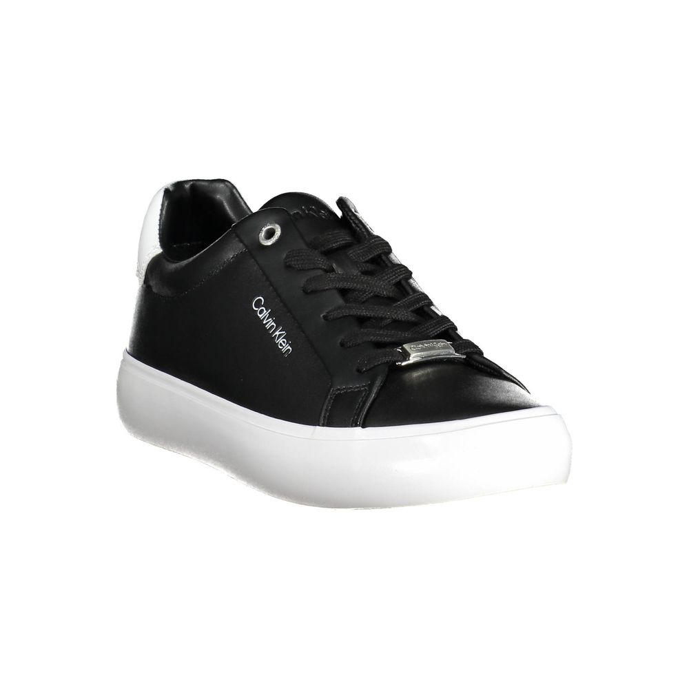 6581522.jpeg Black Leather Women Sneaker - Image 2