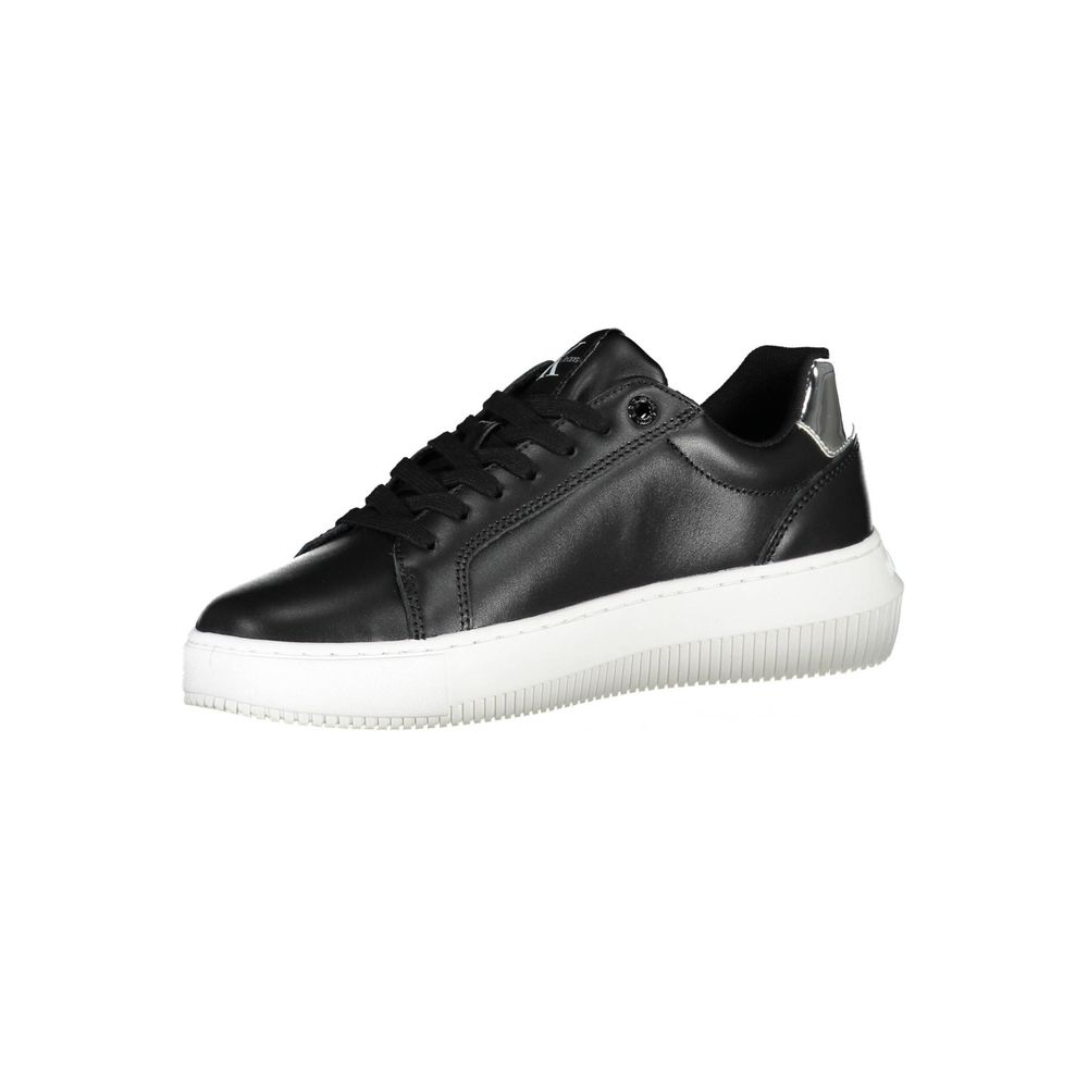 6591548.jpeg Black Leather Women Sneaker - Image 3
