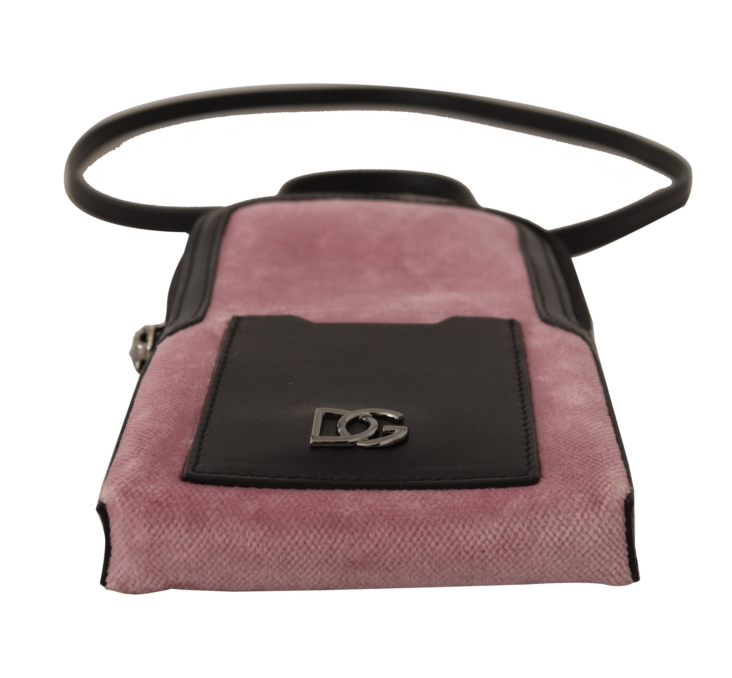 IMG_1220-scaled-ed3b3876-ff8.jpg Elegant Pink Velvet Phone Pouch with Strap - Image 5