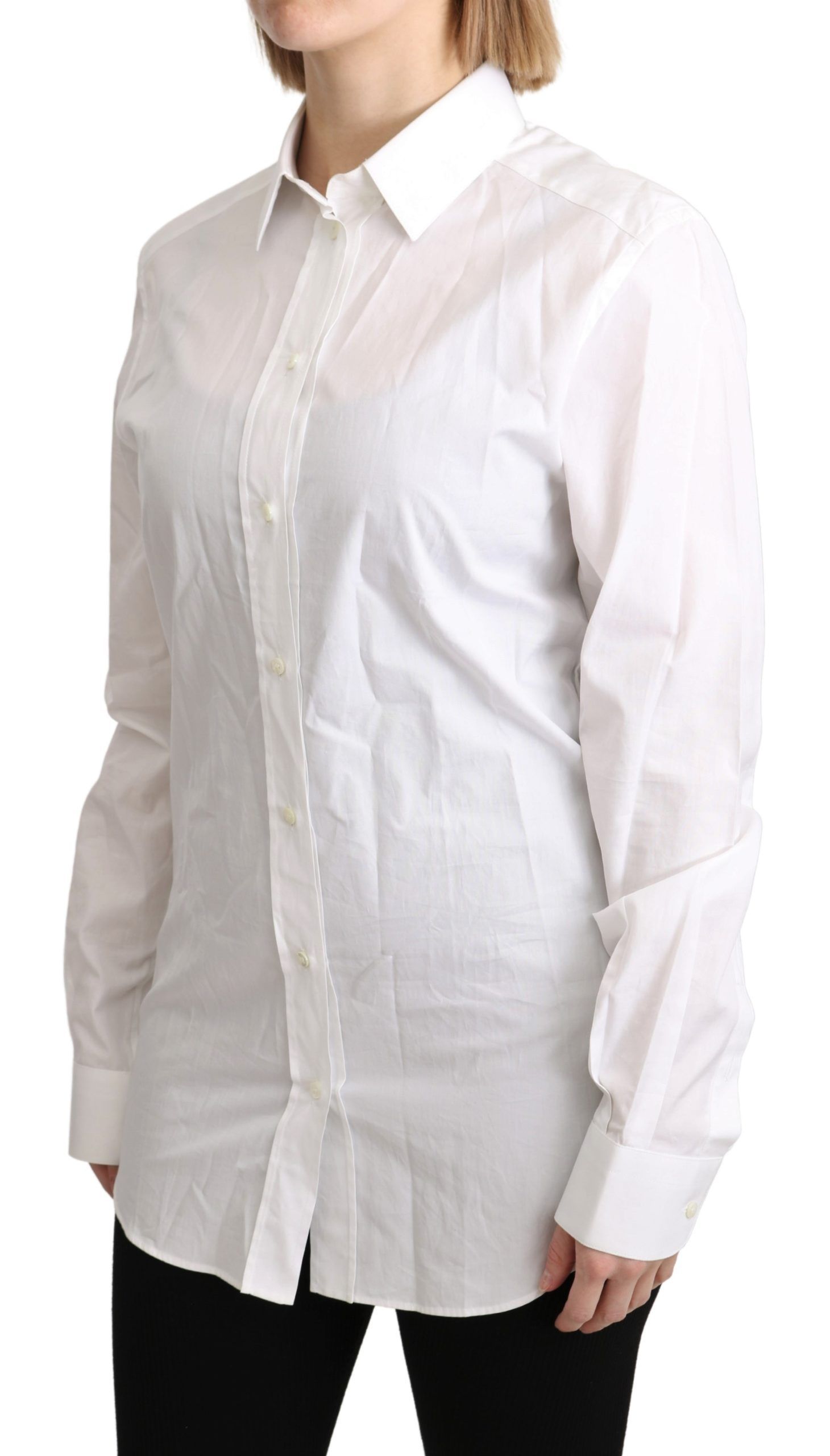 IMG_1443-scaled-c00cbe2b-14b.jpg Elegant White Cotton Dress Shirt - Image 3