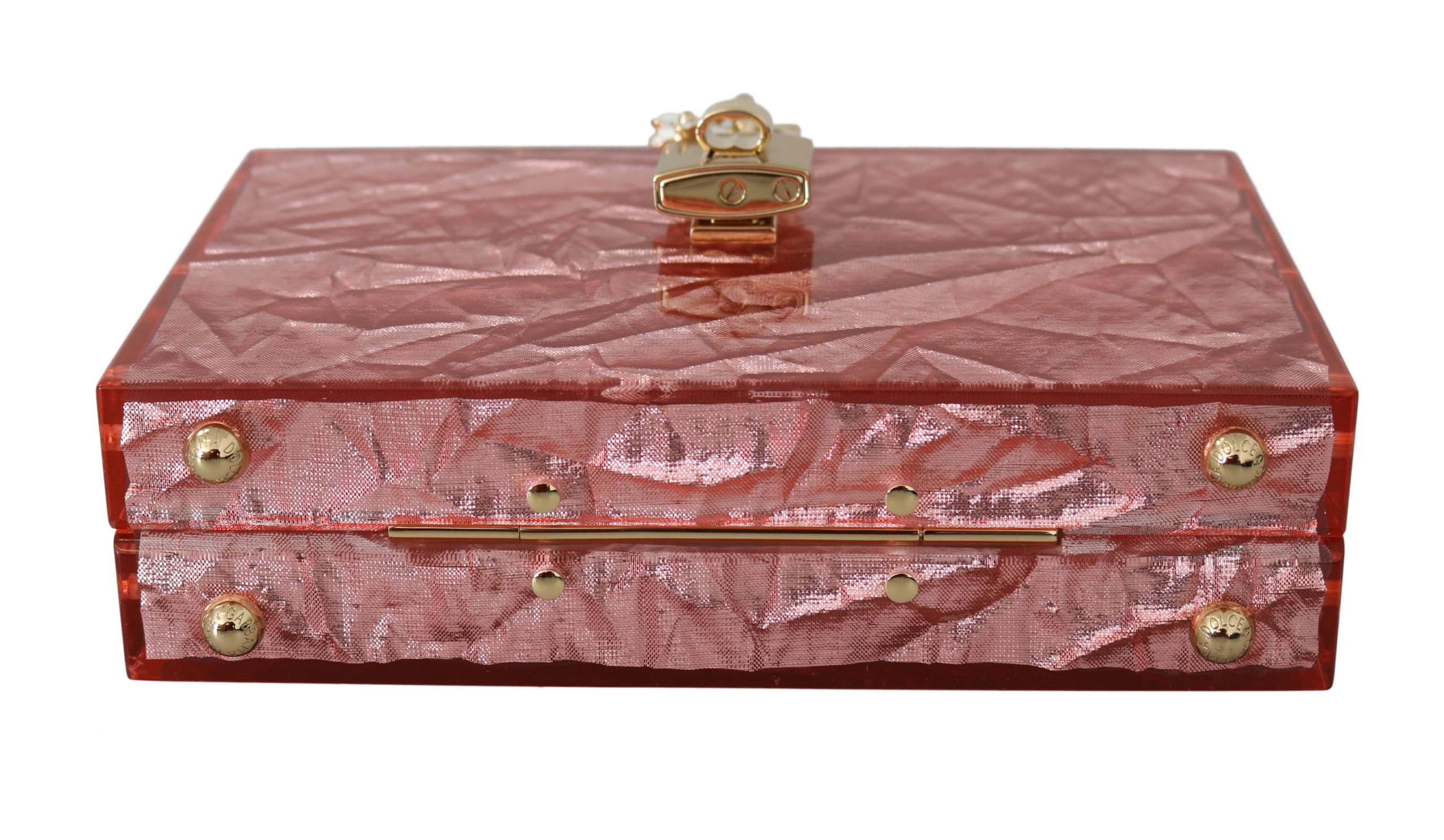 IMG_1855-scaled-d8eb0f2a-80f.jpg Elegant Rose Pink Metallic Sheen Box Bag - Image 5