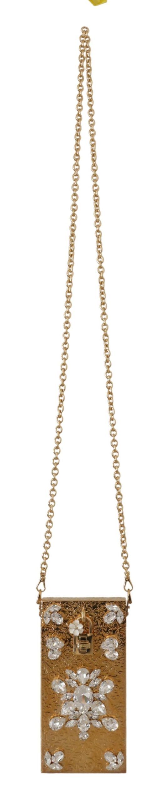 IMG_3137-scaled-bfa63ce0-941.jpg Gold Crystal Mini Purse with Chain - Image 2