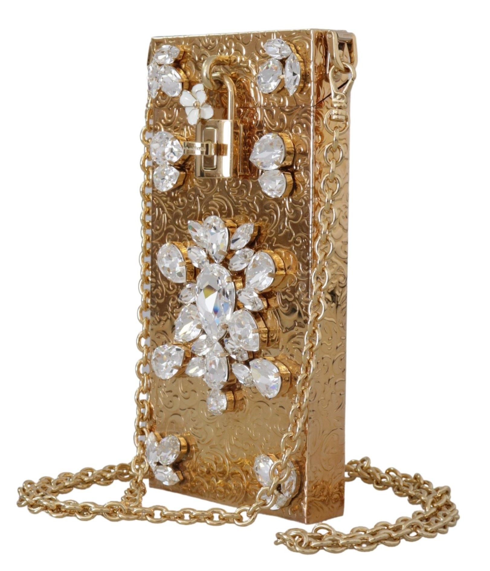 IMG_3147-2546d9ac-6e1.jpg Gold Crystal Mini Purse with Chain - Image 3