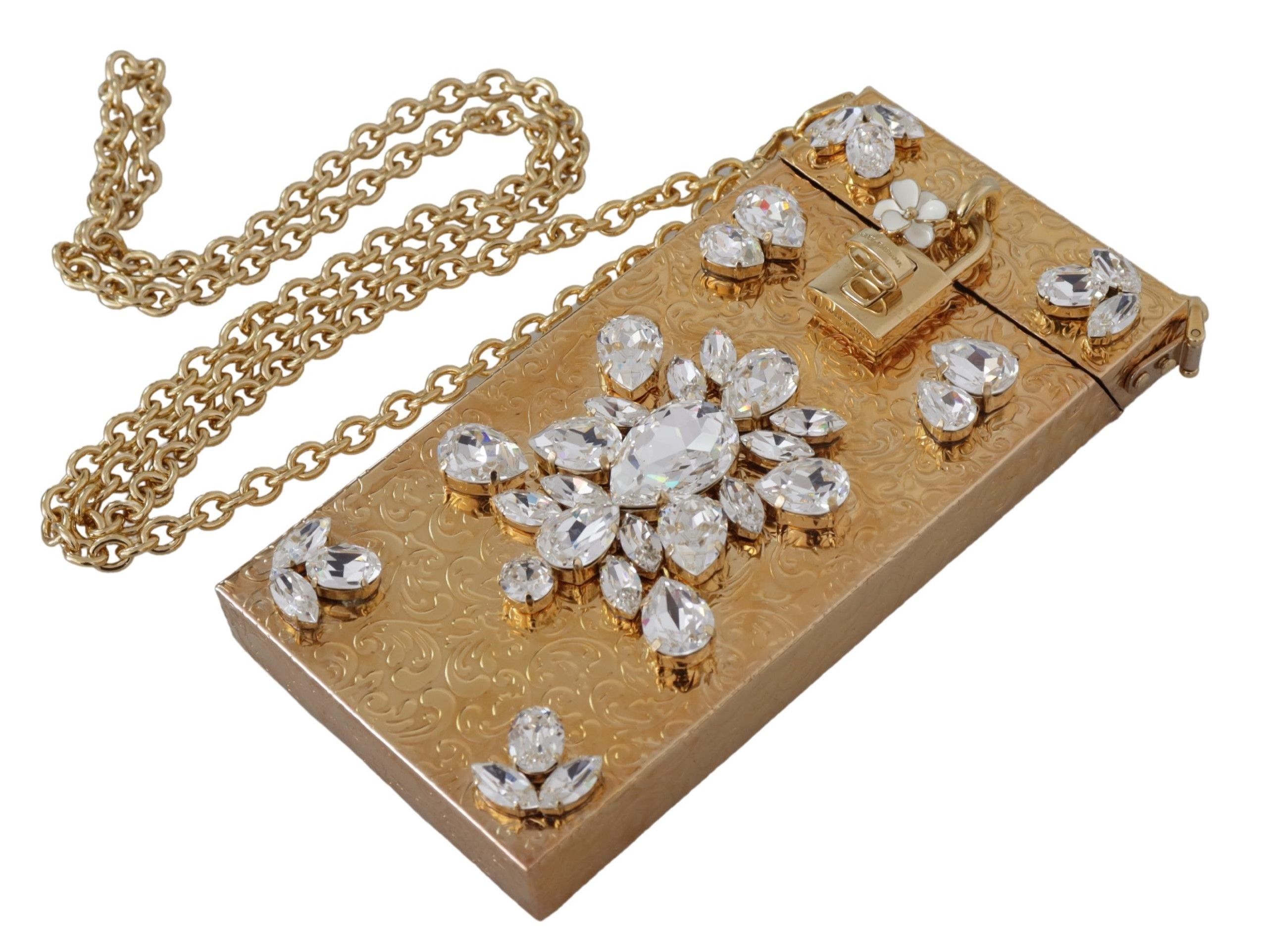 IMG_3151-75852c12-a55.jpg Gold Crystal Mini Purse with Chain - Image 5