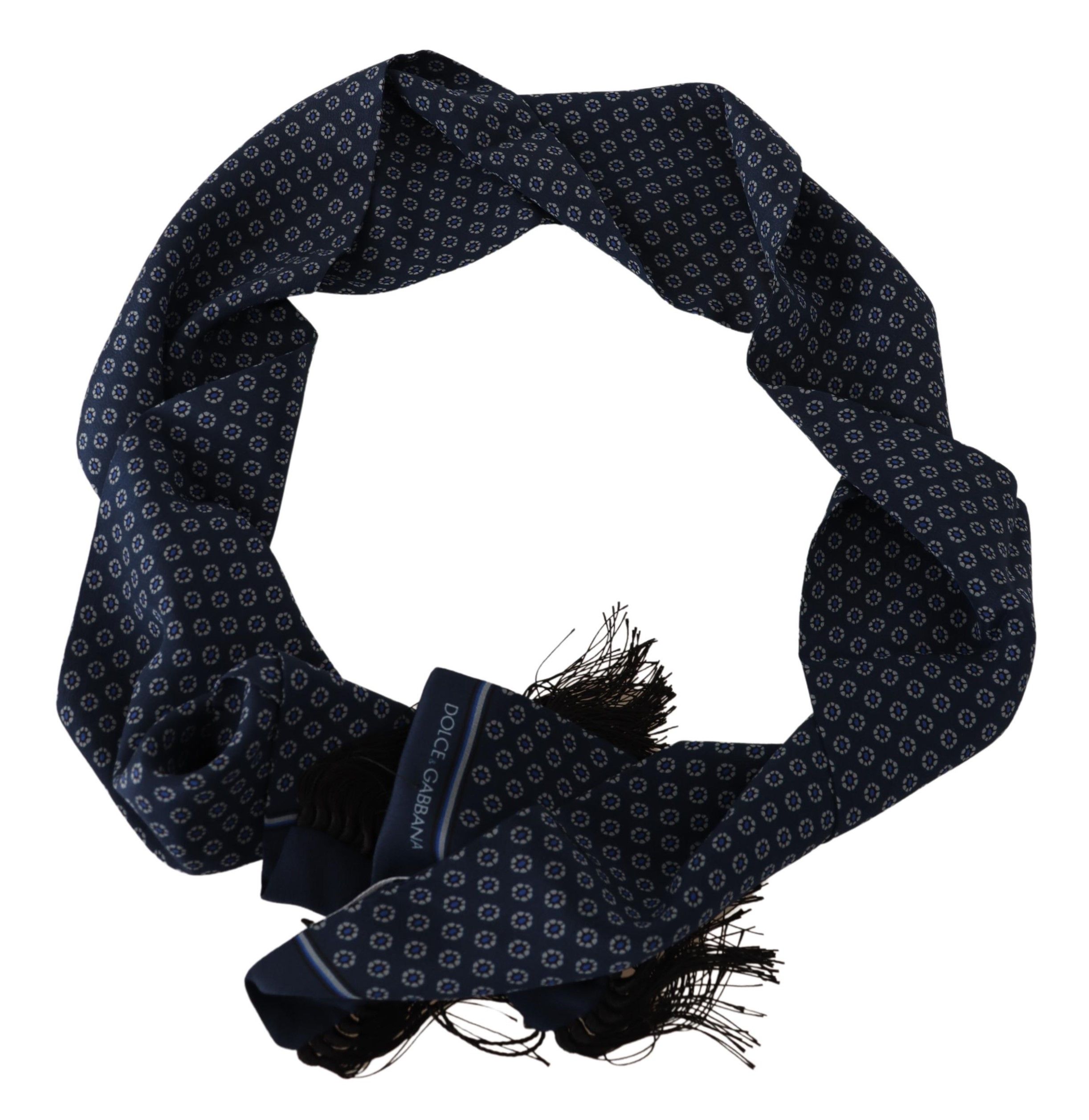 IMG_8709-f7090f47-b77.jpg Elegant Silk Fringed Scarf in Blue Baroque - Image 6