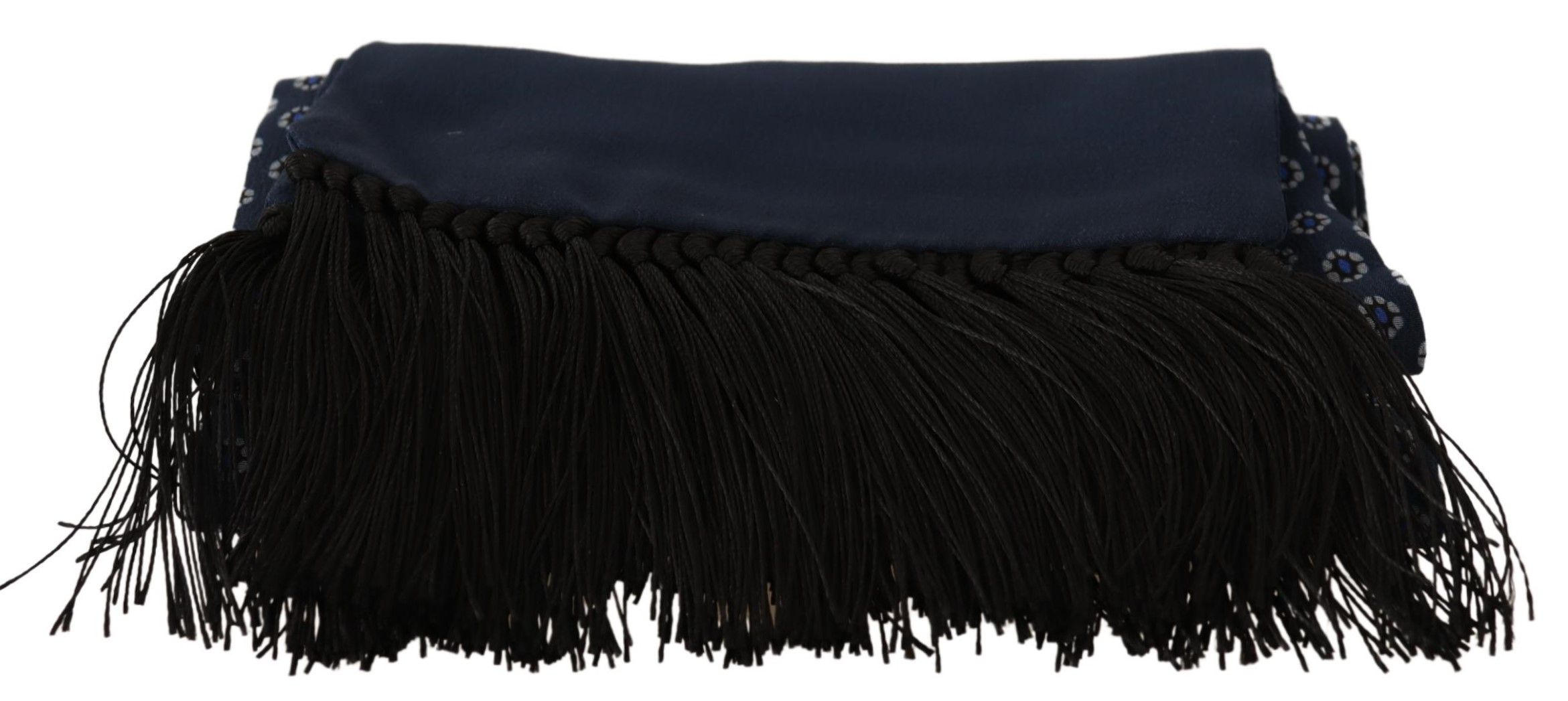 IMG_8711-b39d8719-fbe.jpg Elegant Silk Fringed Scarf in Blue Baroque - Image 3