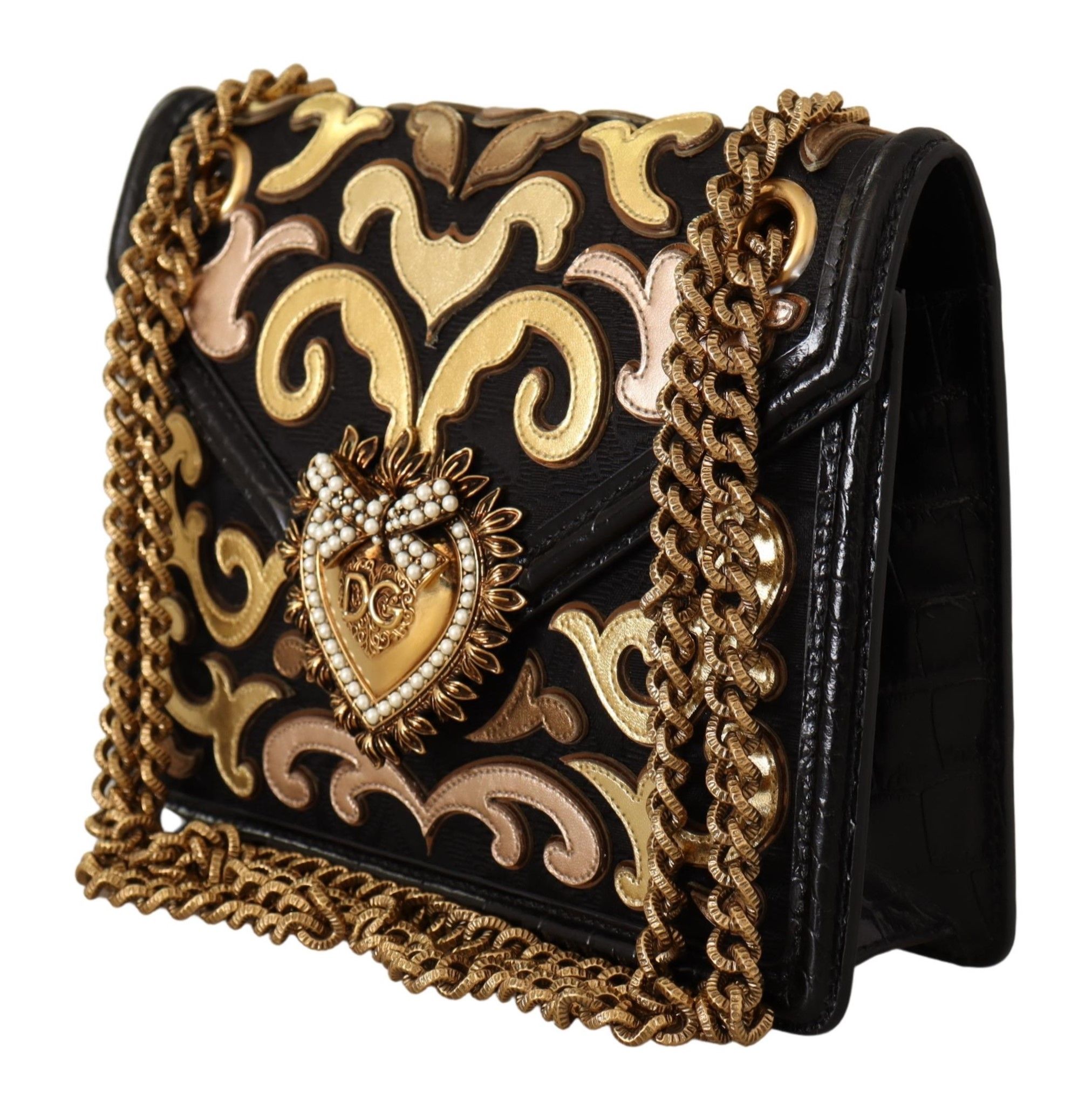 IMG_9204-f3e7fbb6-f38.jpg Chic Devotion Gold & Black Shoulder Bag - Image 3