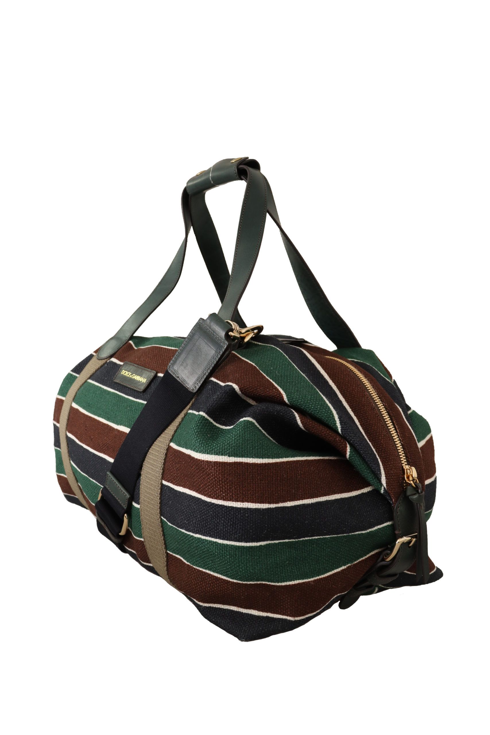IMG_9302-scaled-59b0f908-399.jpg Sophisticated Striped Linen-Leather Travel Bag - Image 2