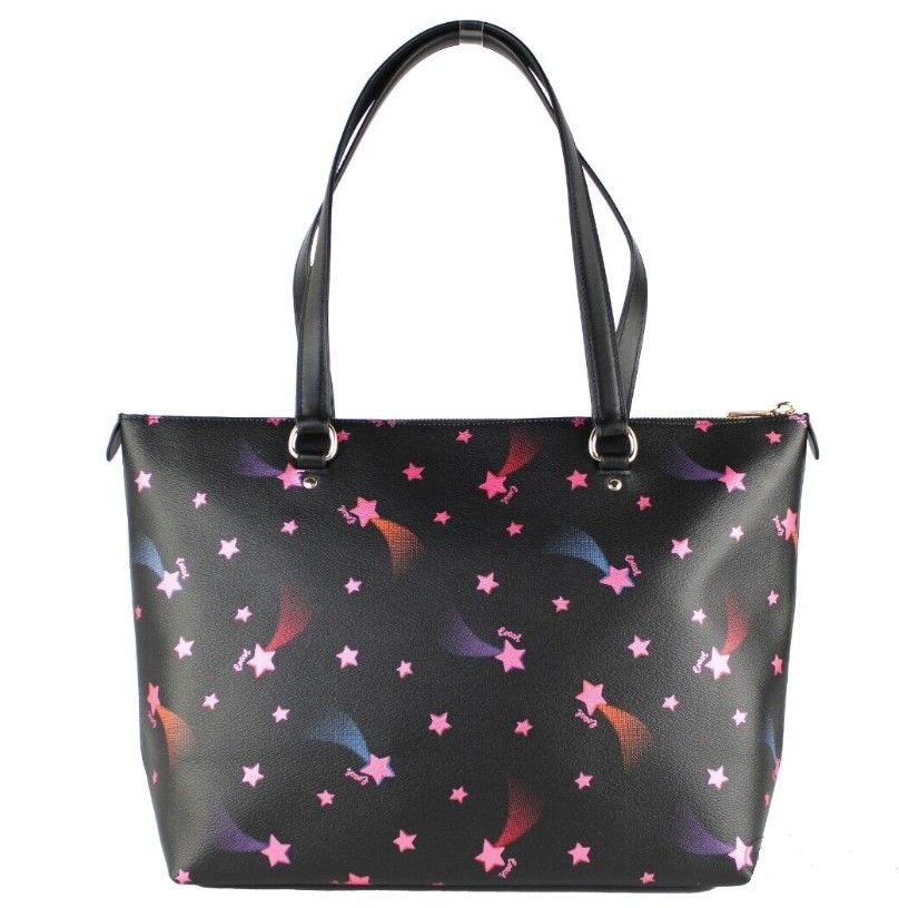 Screenshot_15-1-6dac8a78-83e.jpg Disco Star Print Crossgrain Leather Gallery Shoulder Tote Handbag - Image 6