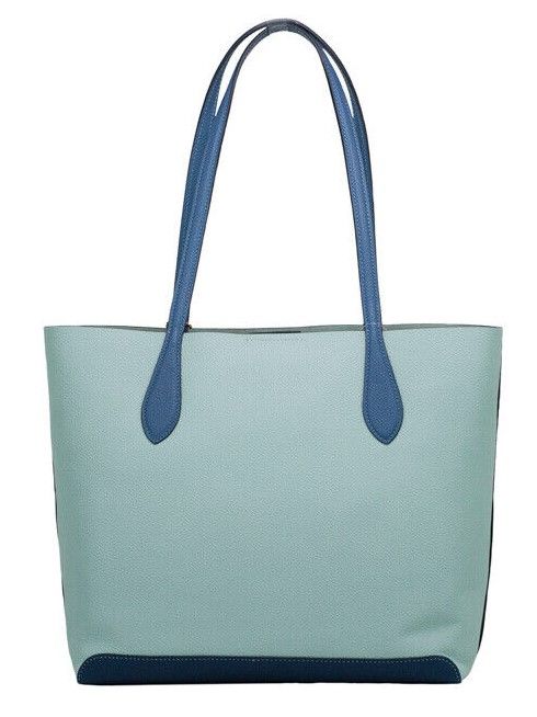 Screenshot_2-1-bed6952e-020.jpg Kia Medium Aqua Multi Colorblock Pebbled Leather Tote Bag Handbag - Image 2