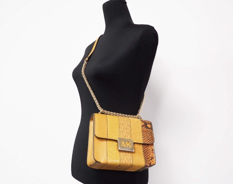 Screenshot_2-838c5807-c35.jpg Sonia Small Marigold Square Shoulder Crossbody Bag - Image 2