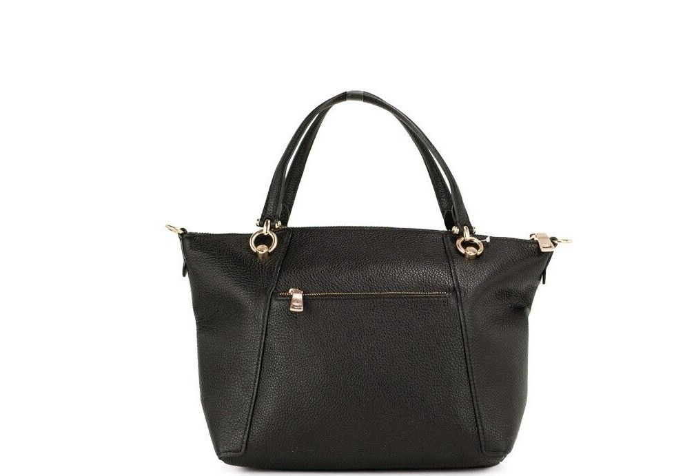 Screenshot_28-1-c45d01fd-364.jpg Kacey Black Pebbled Leather Top Zip Satchel Crossbody Handbag - Image 2