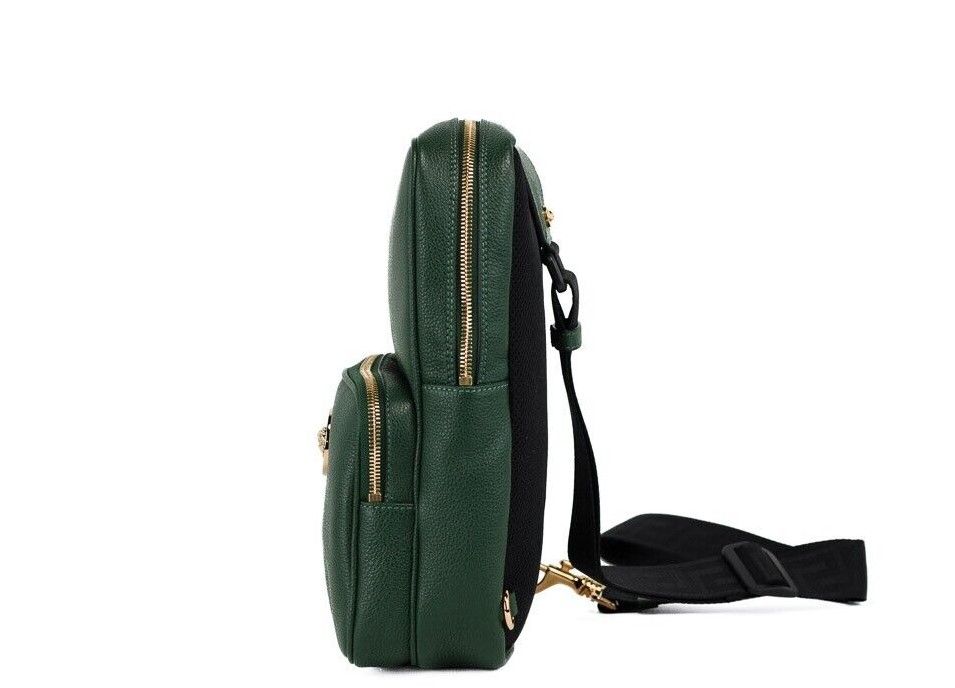 Screenshot_30-1-bb029ffc-6b1.jpg Medusa Small Dark Green Calf Leather Sling Pack Backpack Bookbag Bag - Image 3